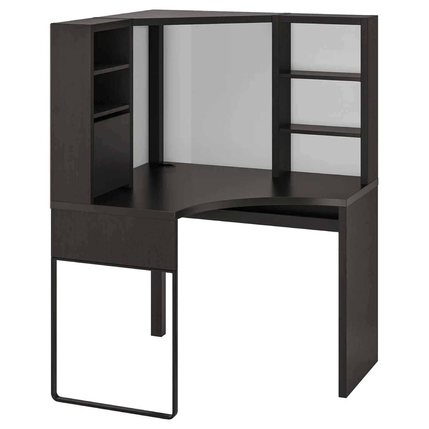 Dark Brown corner work station with drawers from IKEA