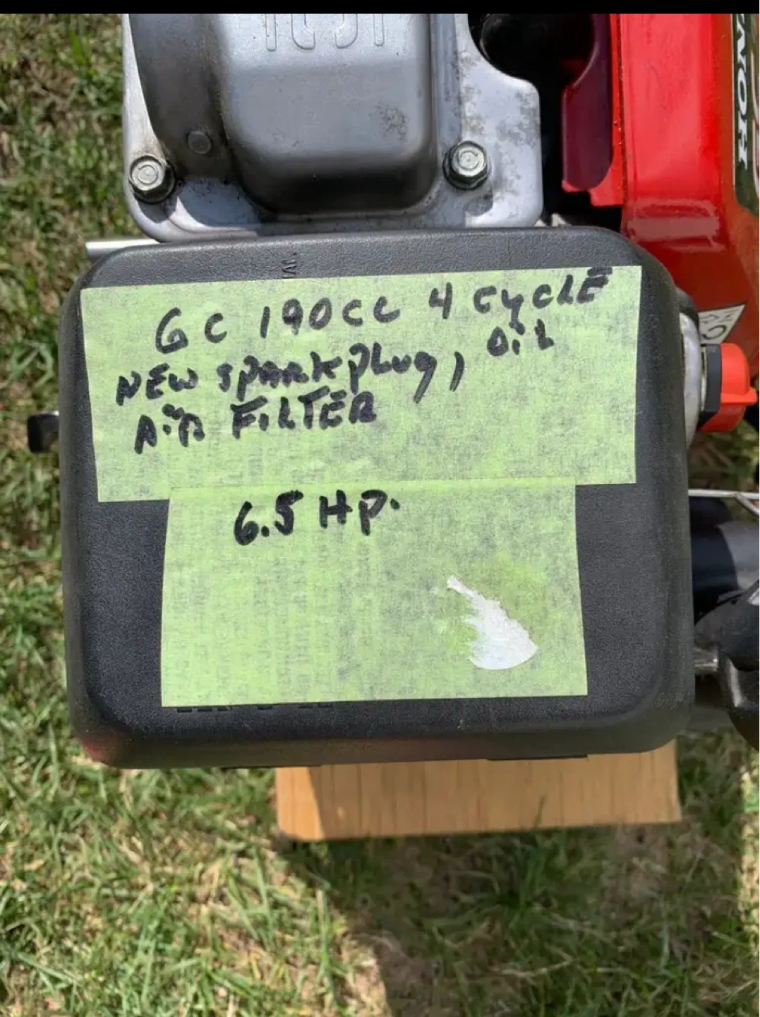 Honda GC190 6.5HP Engine – Like New / Barely Used - photo 2