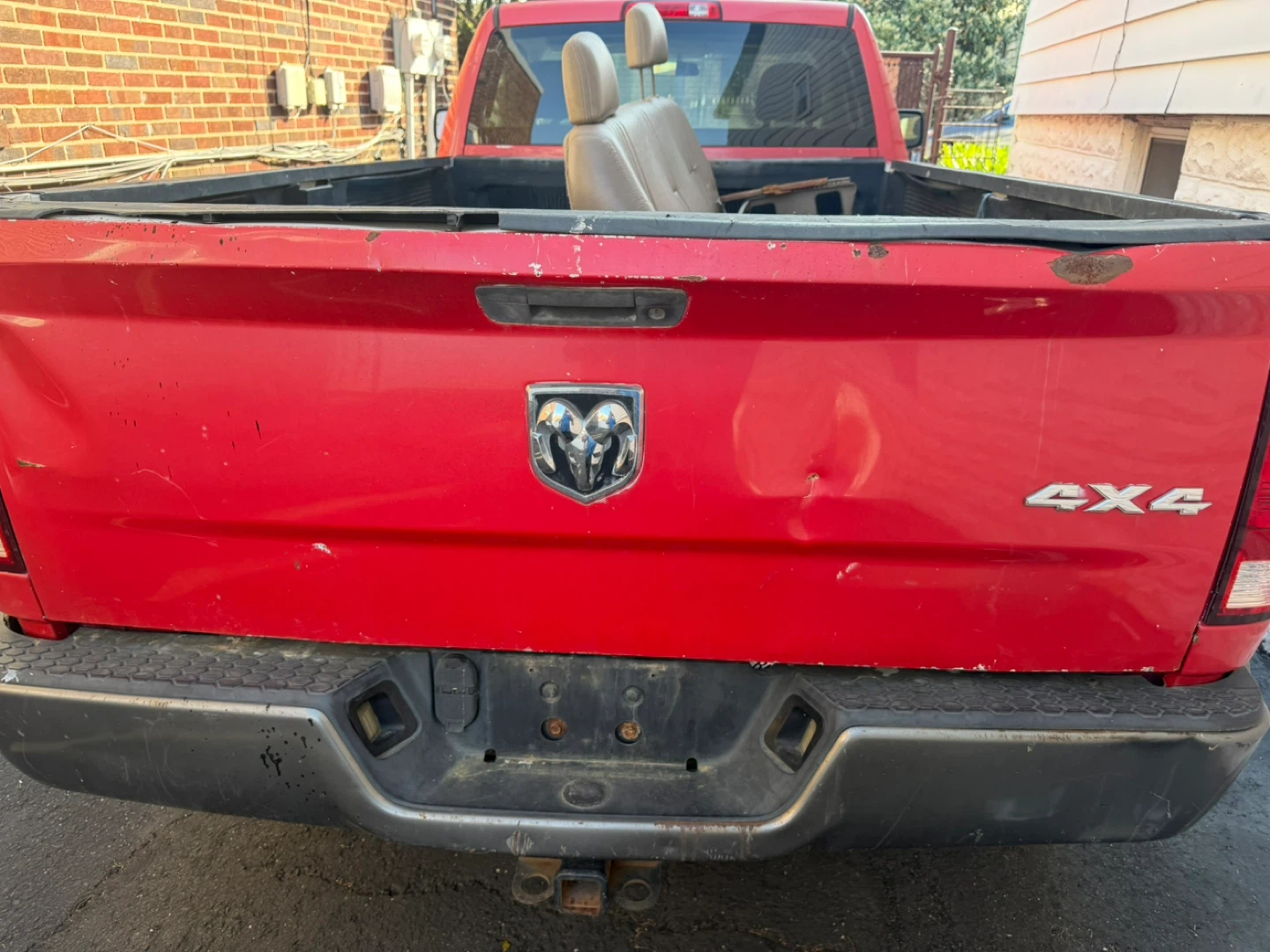 Red Dodge Ram 1500 4x4 Pickup Truck