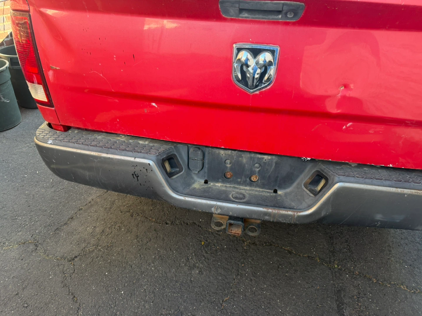 Red Dodge Ram 1500 4x4 Pickup Truck - photo 2
