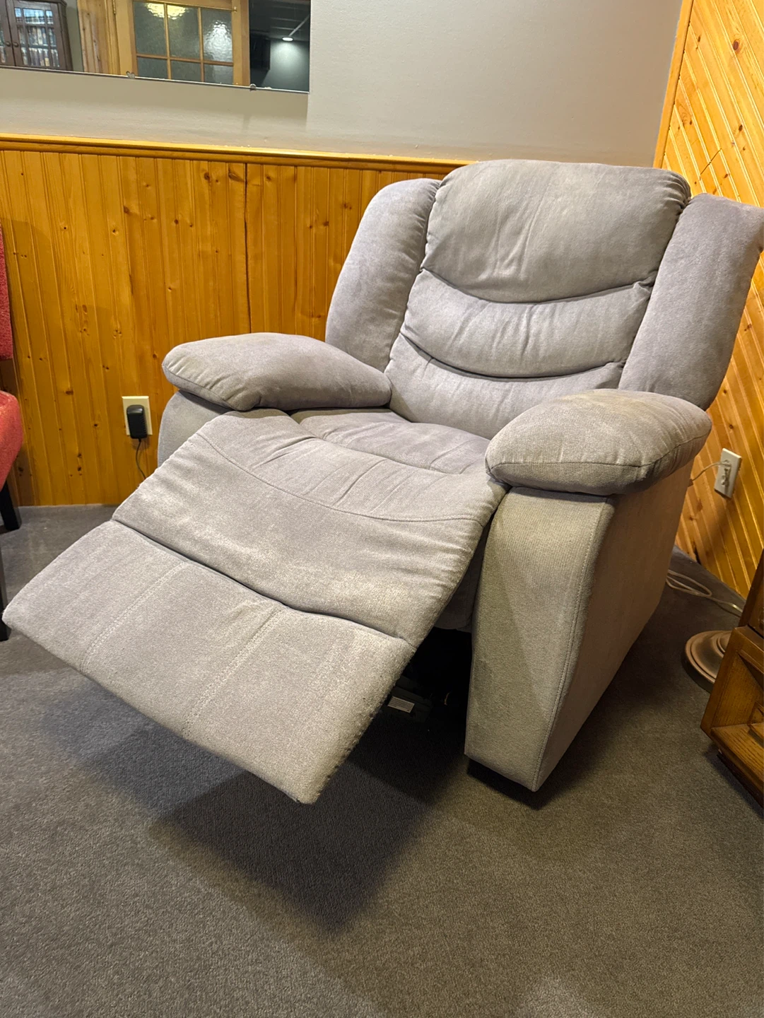Grey / Beige Electric Recliner Chair - photo 4