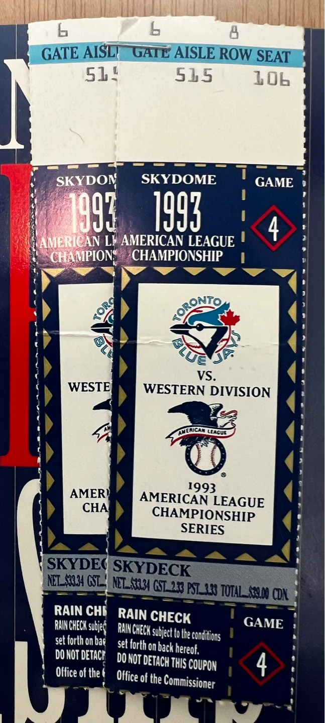 Toronto Blue Jays 1993 Memorabilia - photo 2