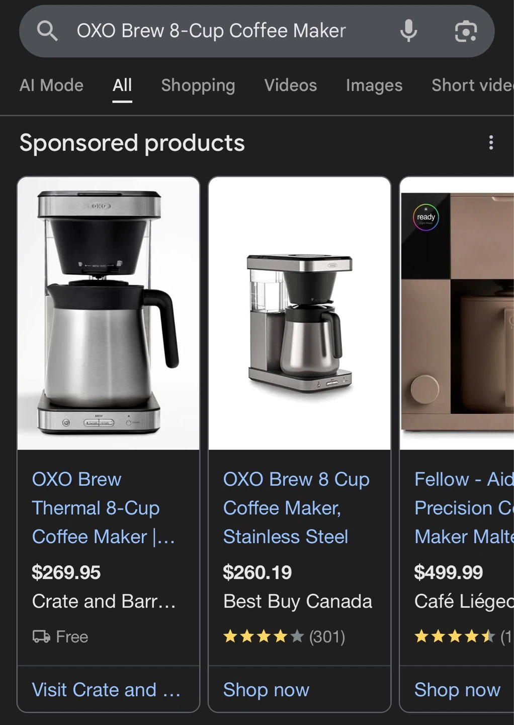 OXO Brew 8-Cup Coffee Maker