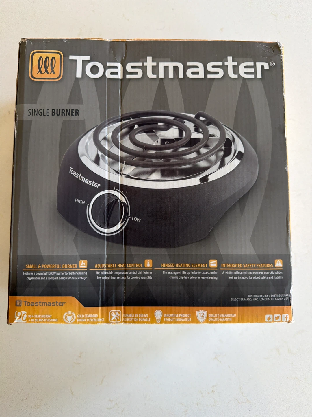 Toastmaster Single Burner Portable Electric Stove