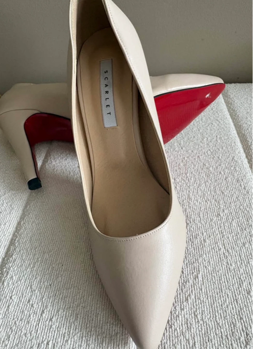 Red bottoms high heels