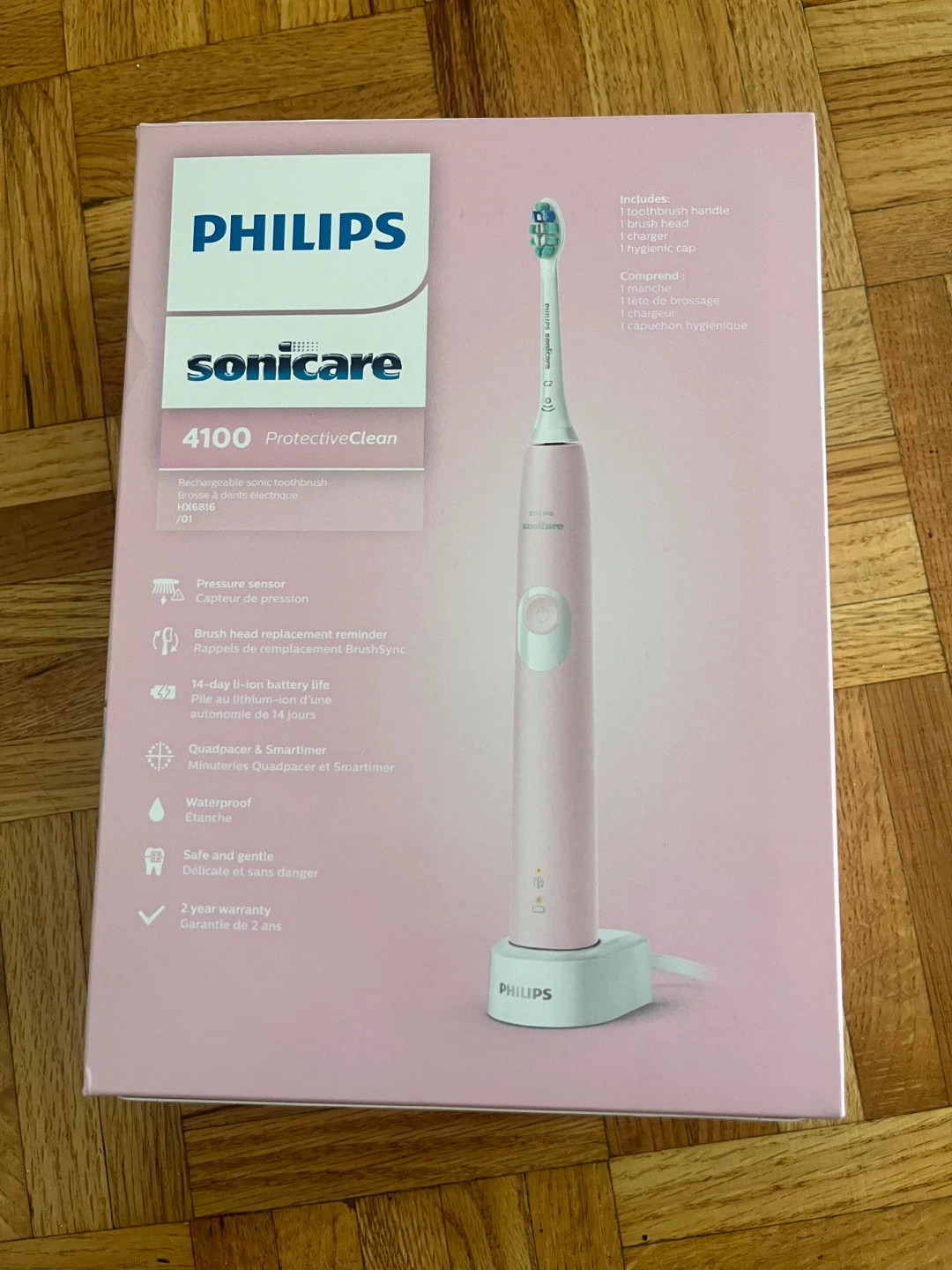 Philips Sonicare 4100 ProtectiveClean Electric Toothbrush - Pink - photo 2
