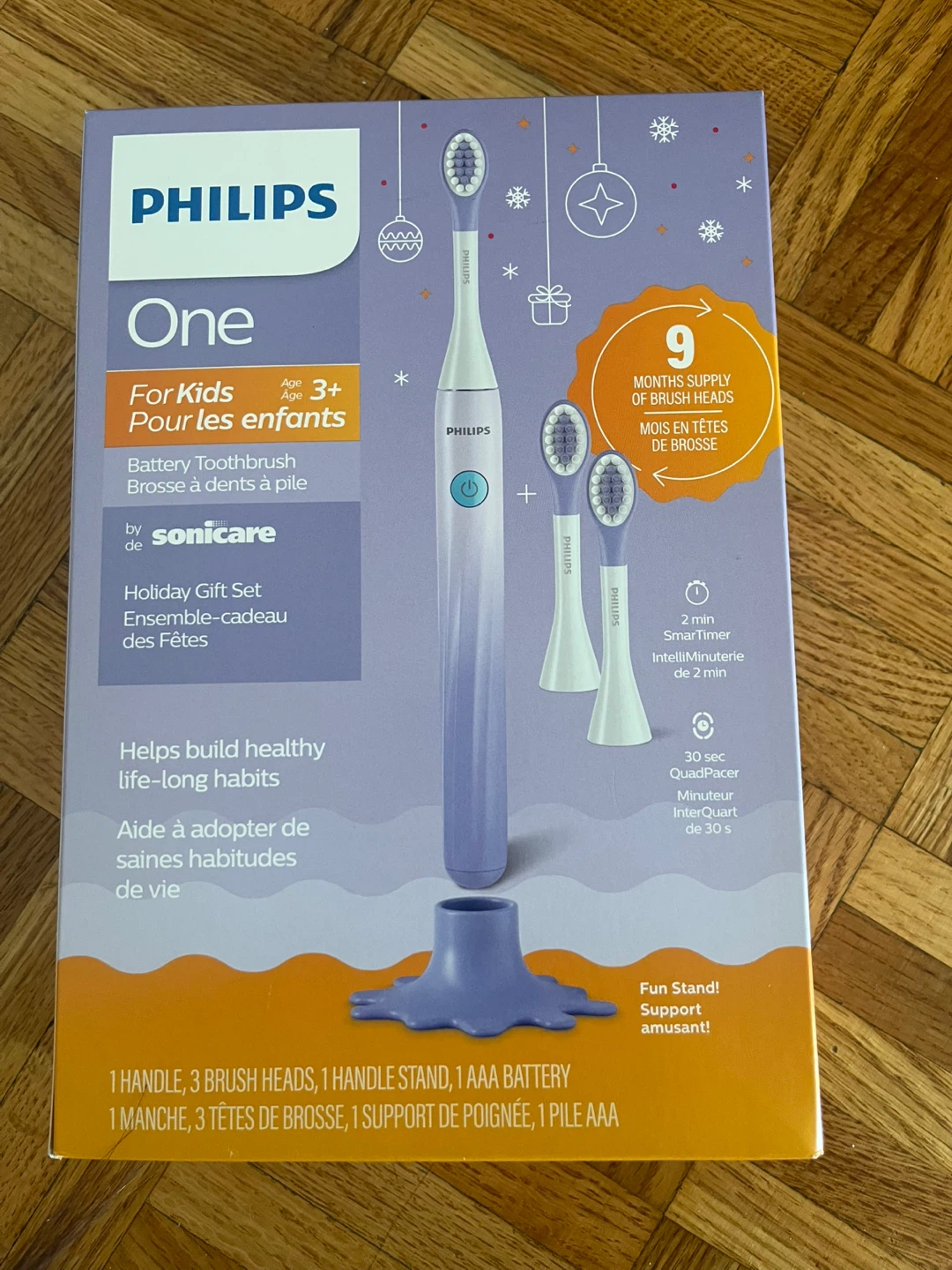 Philips One for Kids Battery Toothbrush - Purple