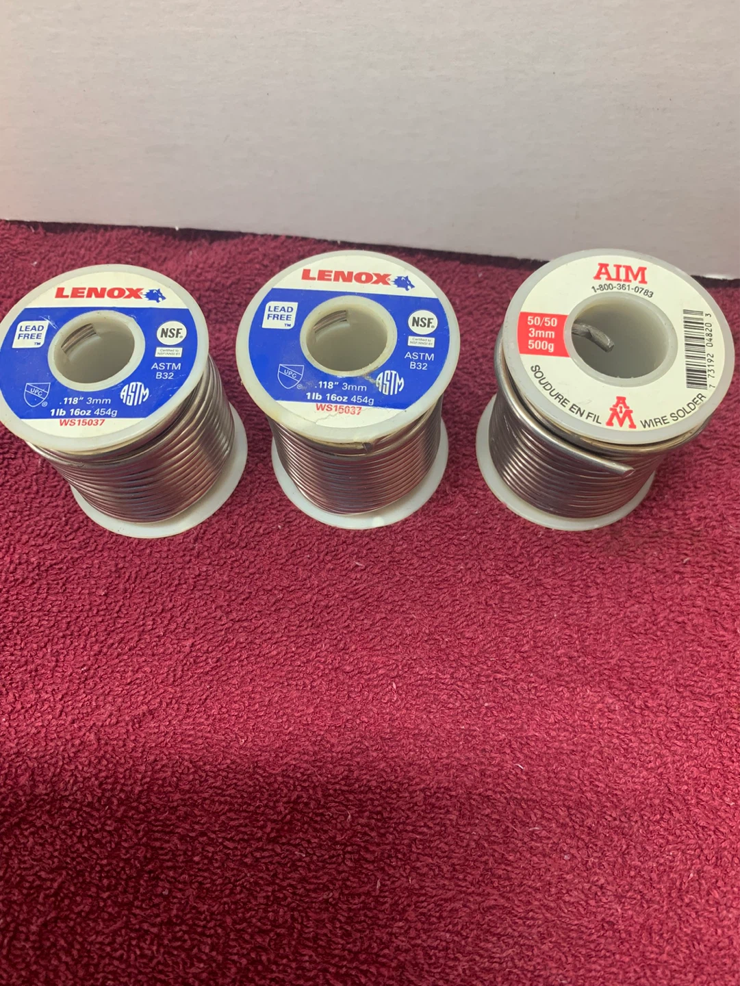 SOLDER - 1 POUND SPOOLS