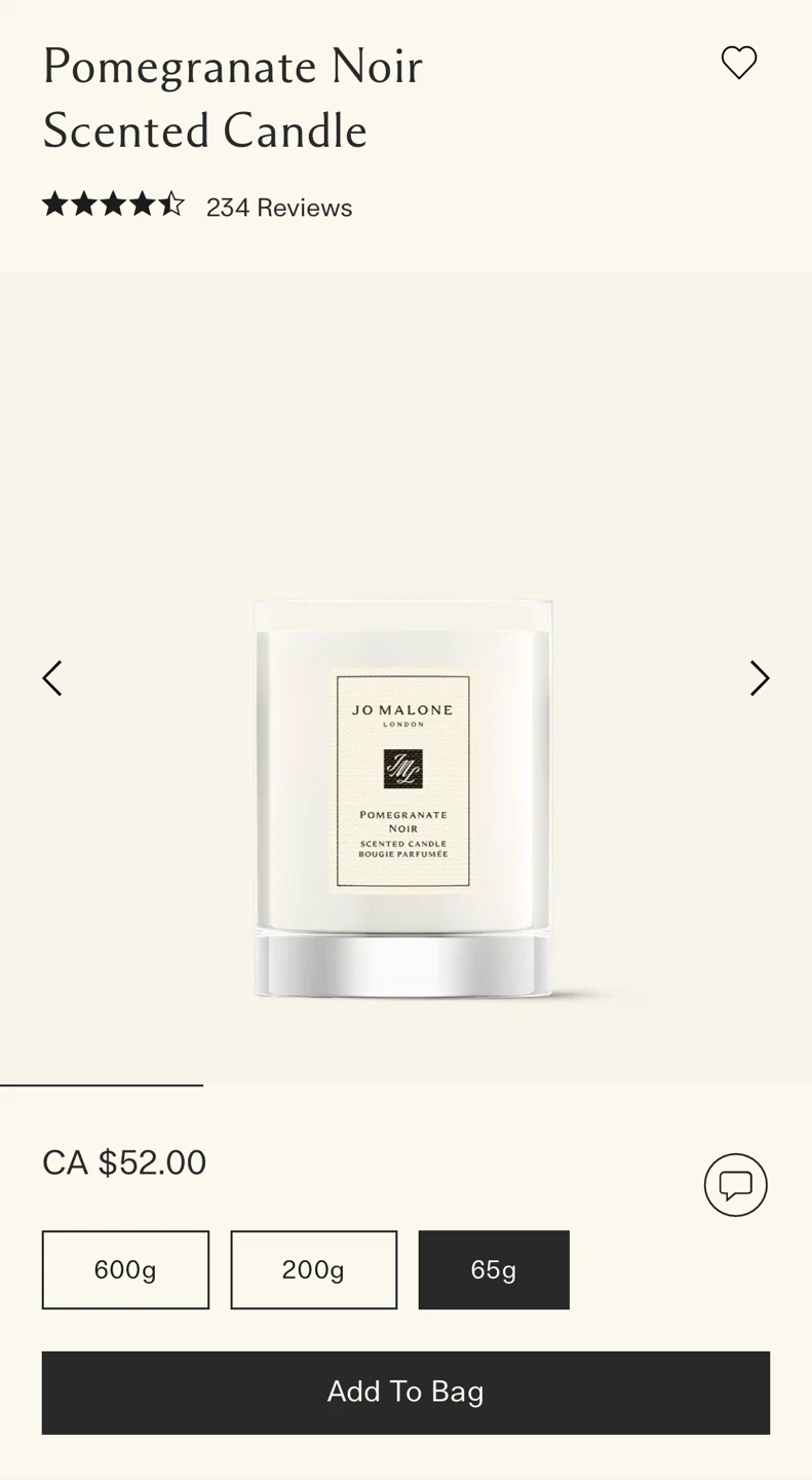 (Retail $59)New Jo Malone Pomegranate Noir Scented Candle (65g) - photo 5