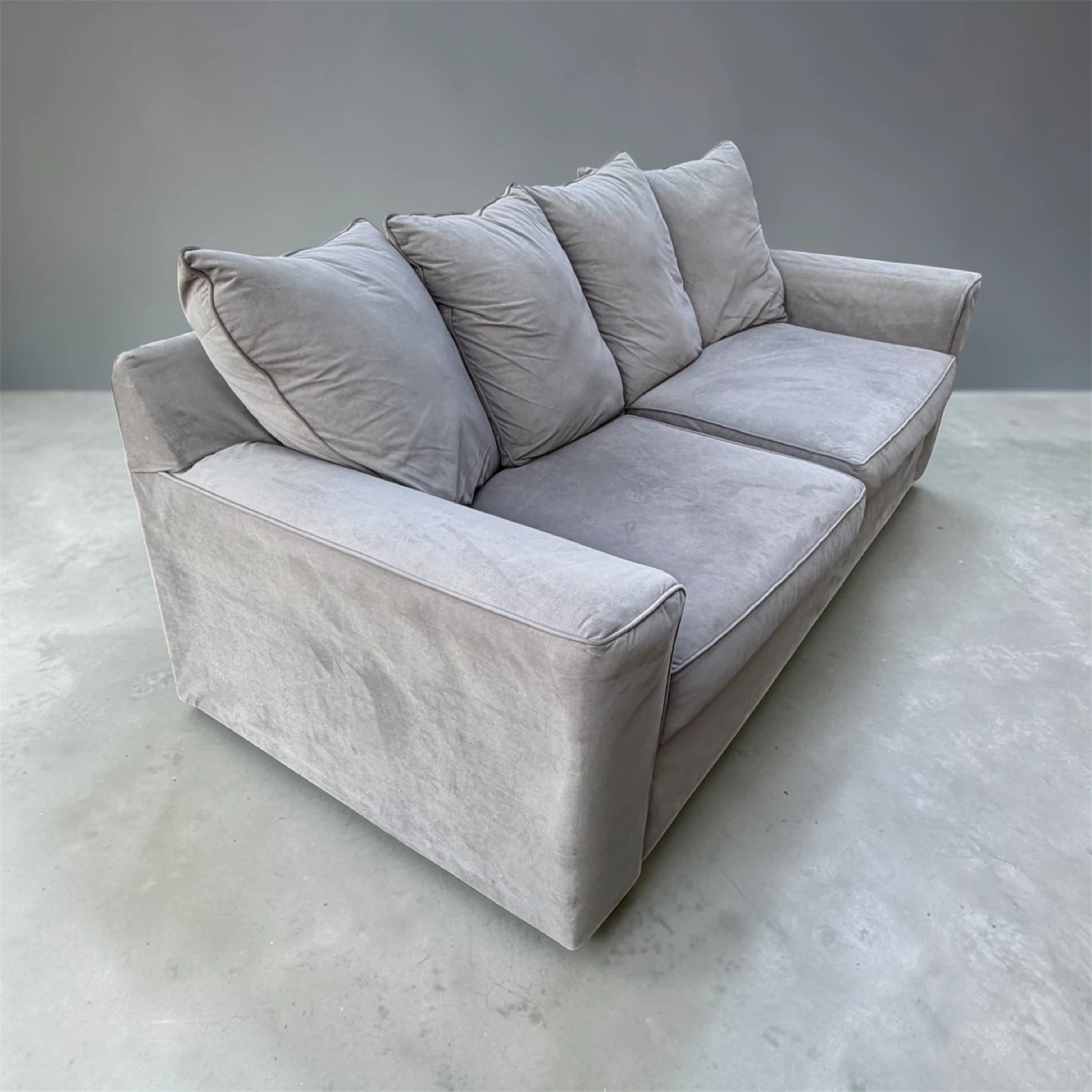 Large 3 Seater Gray Sofa - photo 2
