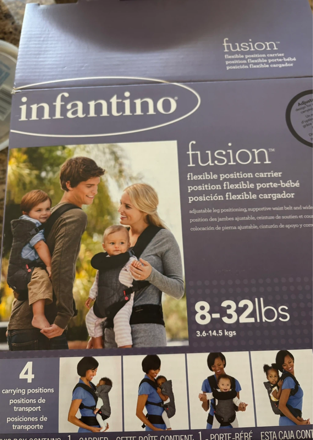 Infantino Baby Carrier with original box and manual - photo 2