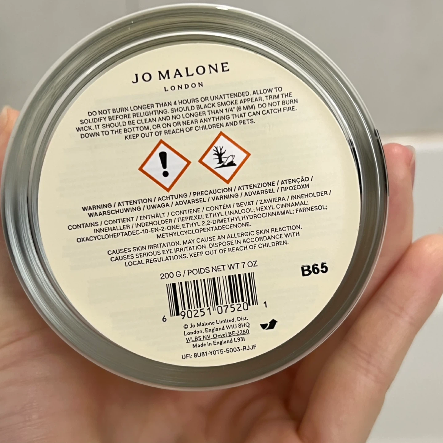 (Retail $120)New Jo Malone Wild Bluebell Scented Candle 200g - photo 3