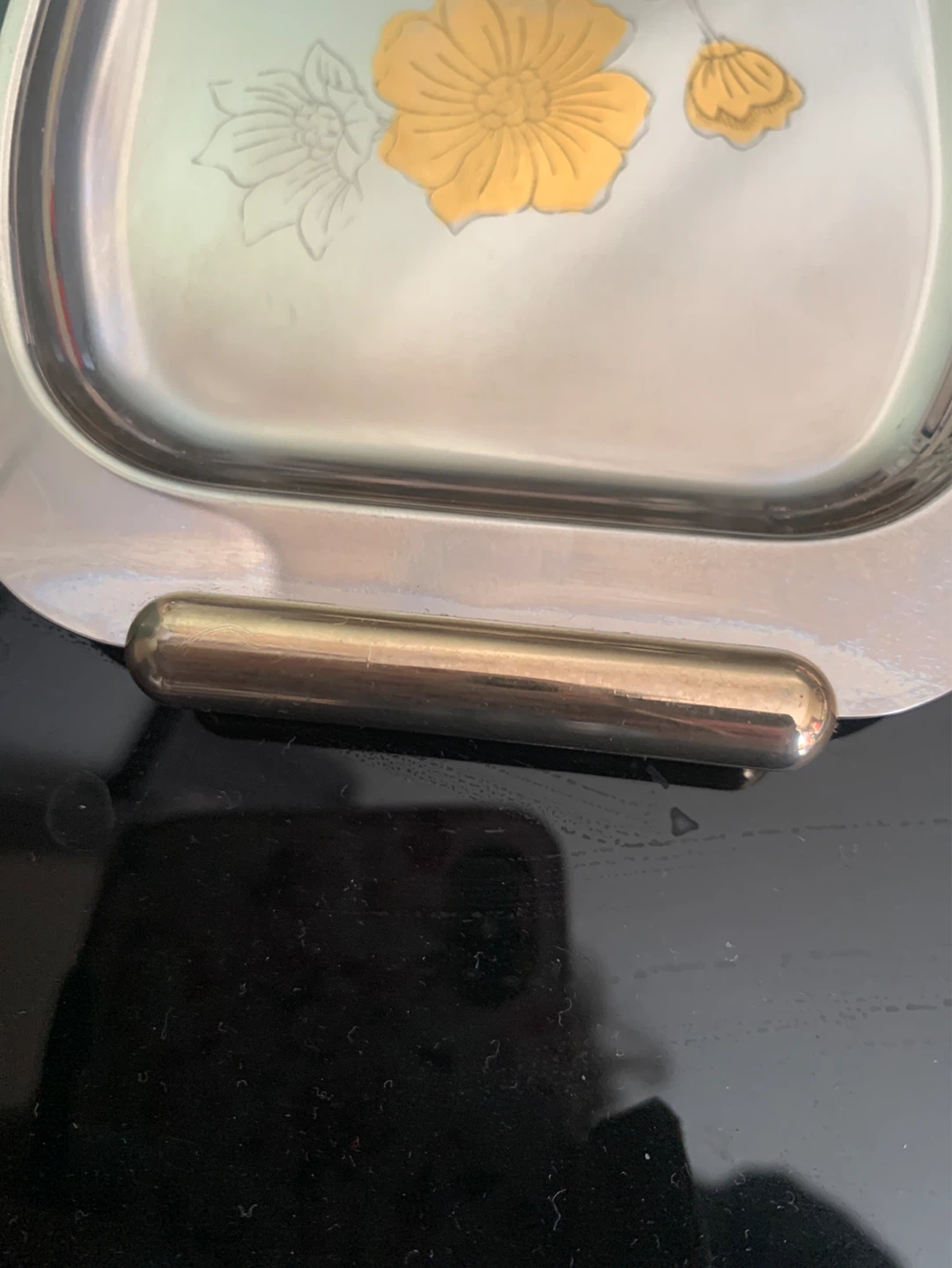 Vem ITALY Stainless Steel Serving Tray with Floral Design - photo 2