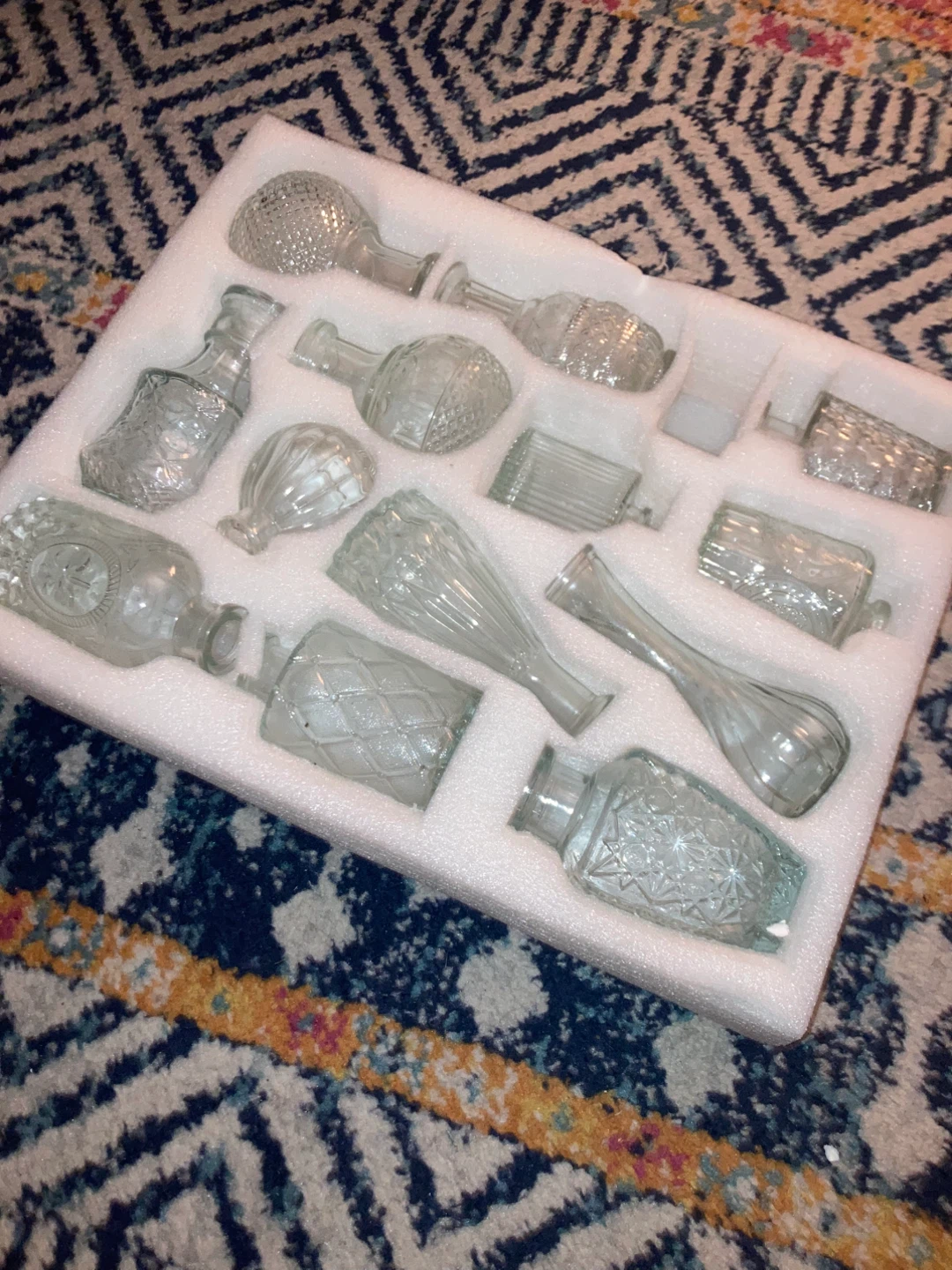 Assorted Clear Bud Vases