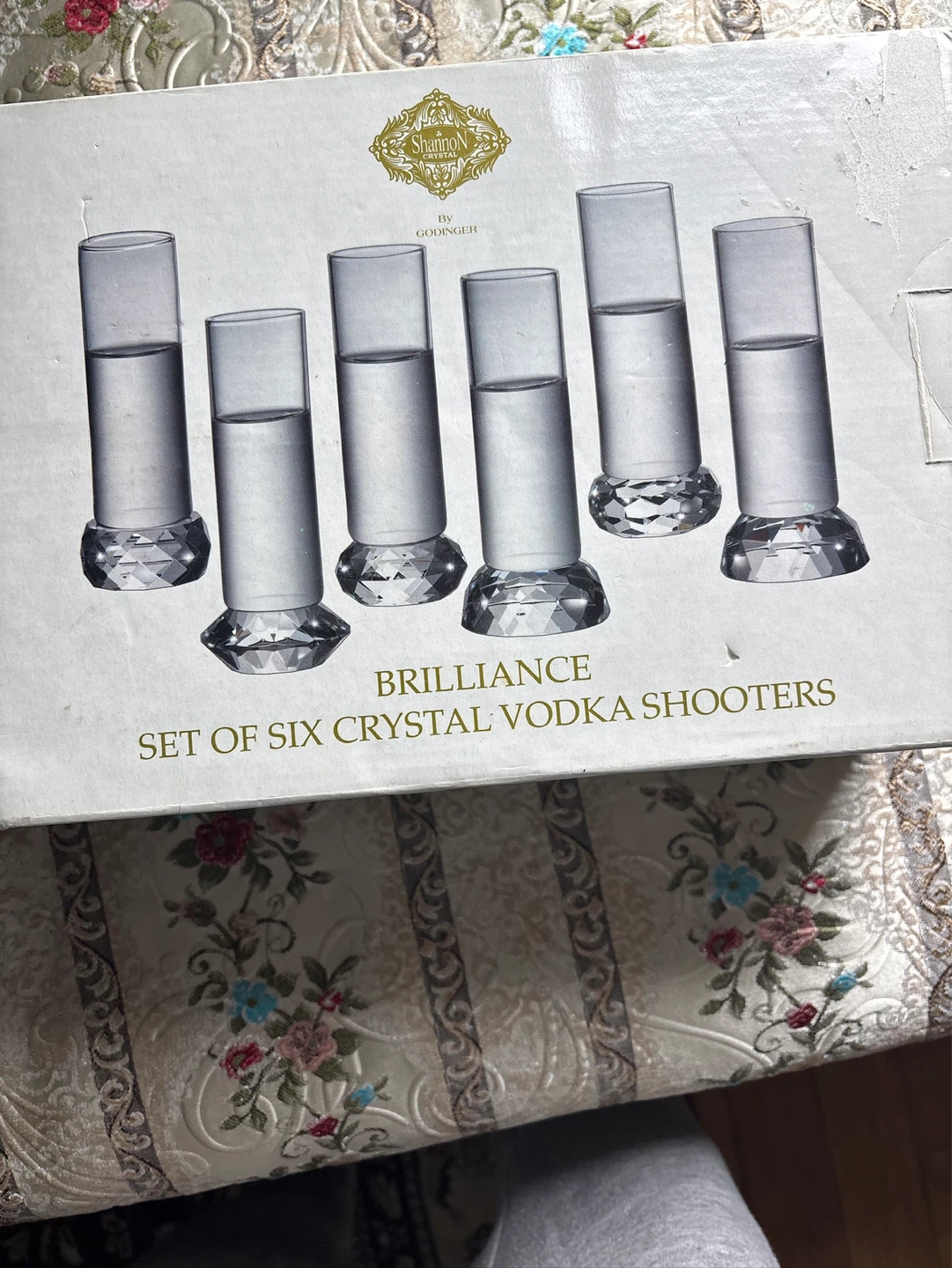 Shannon Crystal Brilliance Vodka Shooters - Set of 6