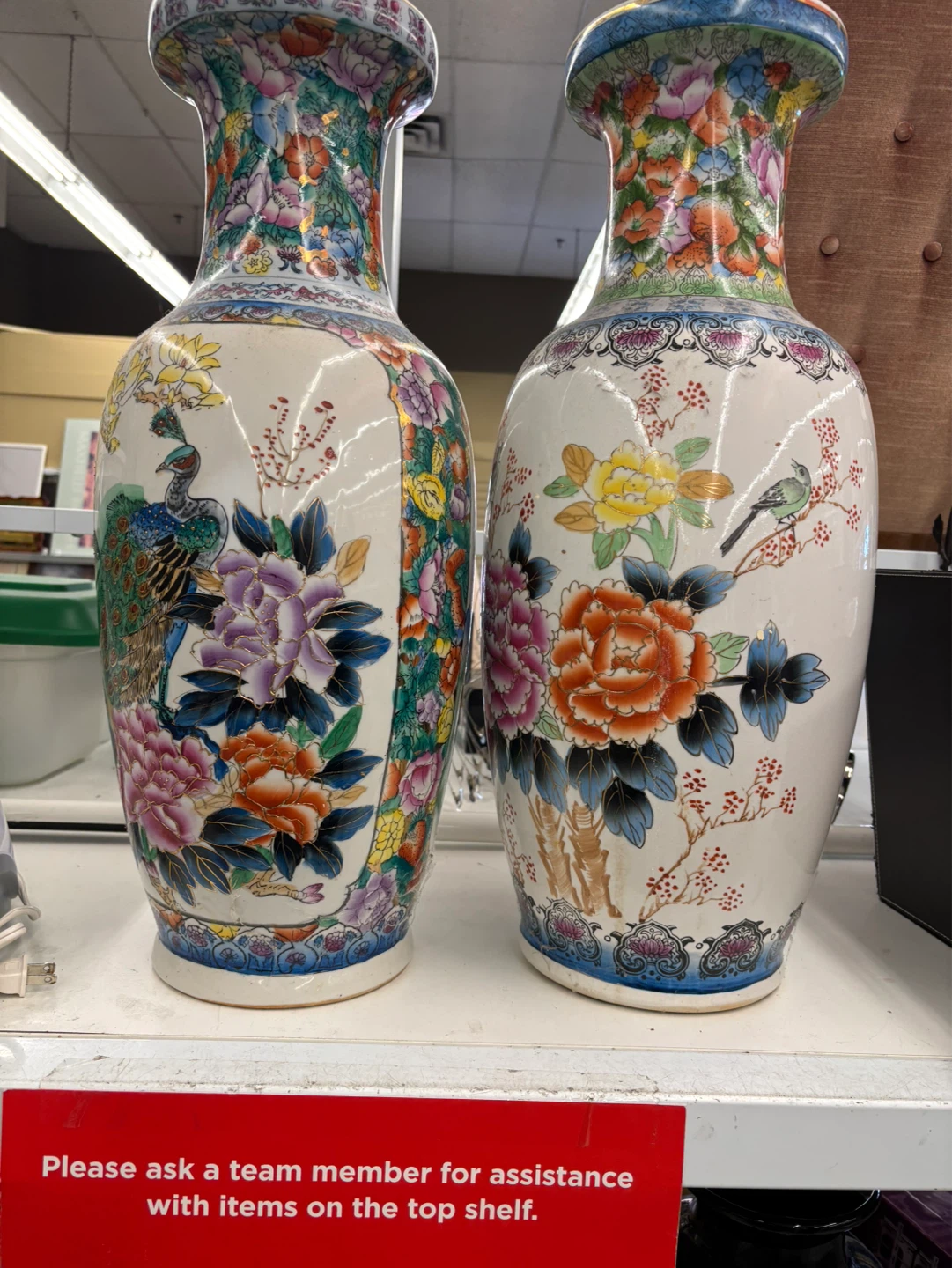 Pair of Vintage Porcelain Vases