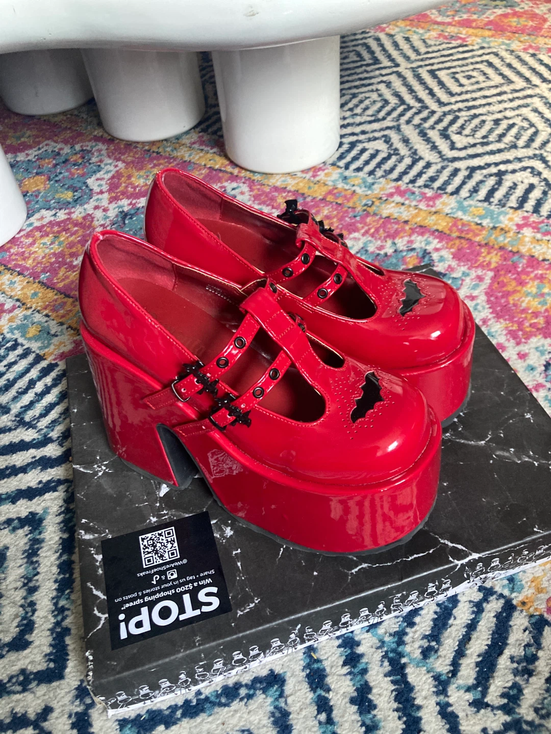 Red Demonia Camel 55 - Size 6