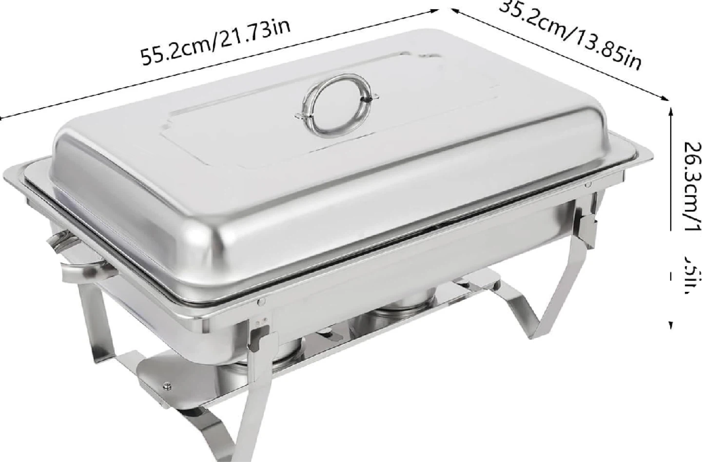 Stainless Steel Chafing Dish with Lid