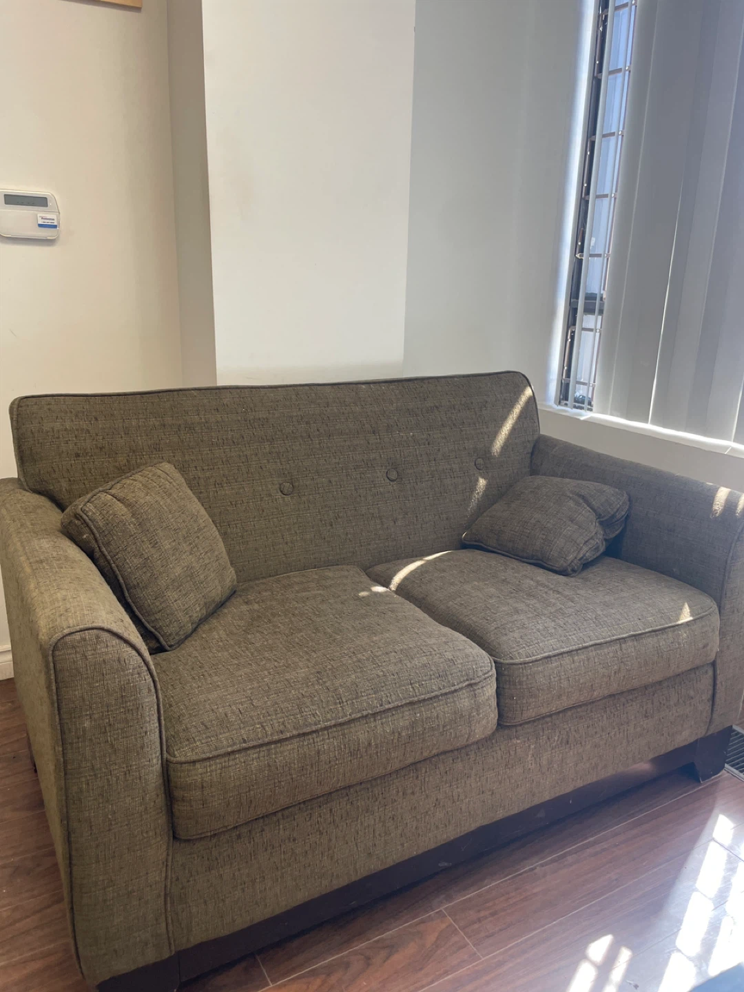 Brown Loveseat Sofa - photo 2