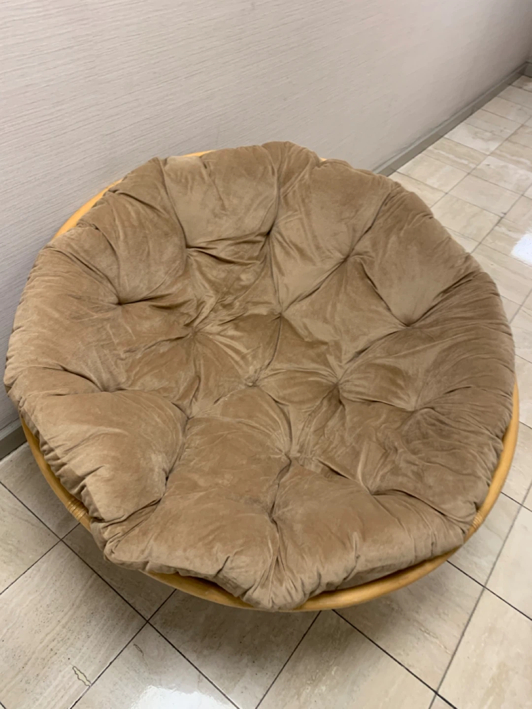 Rattan Papasan Chair with Cushion - photo 3