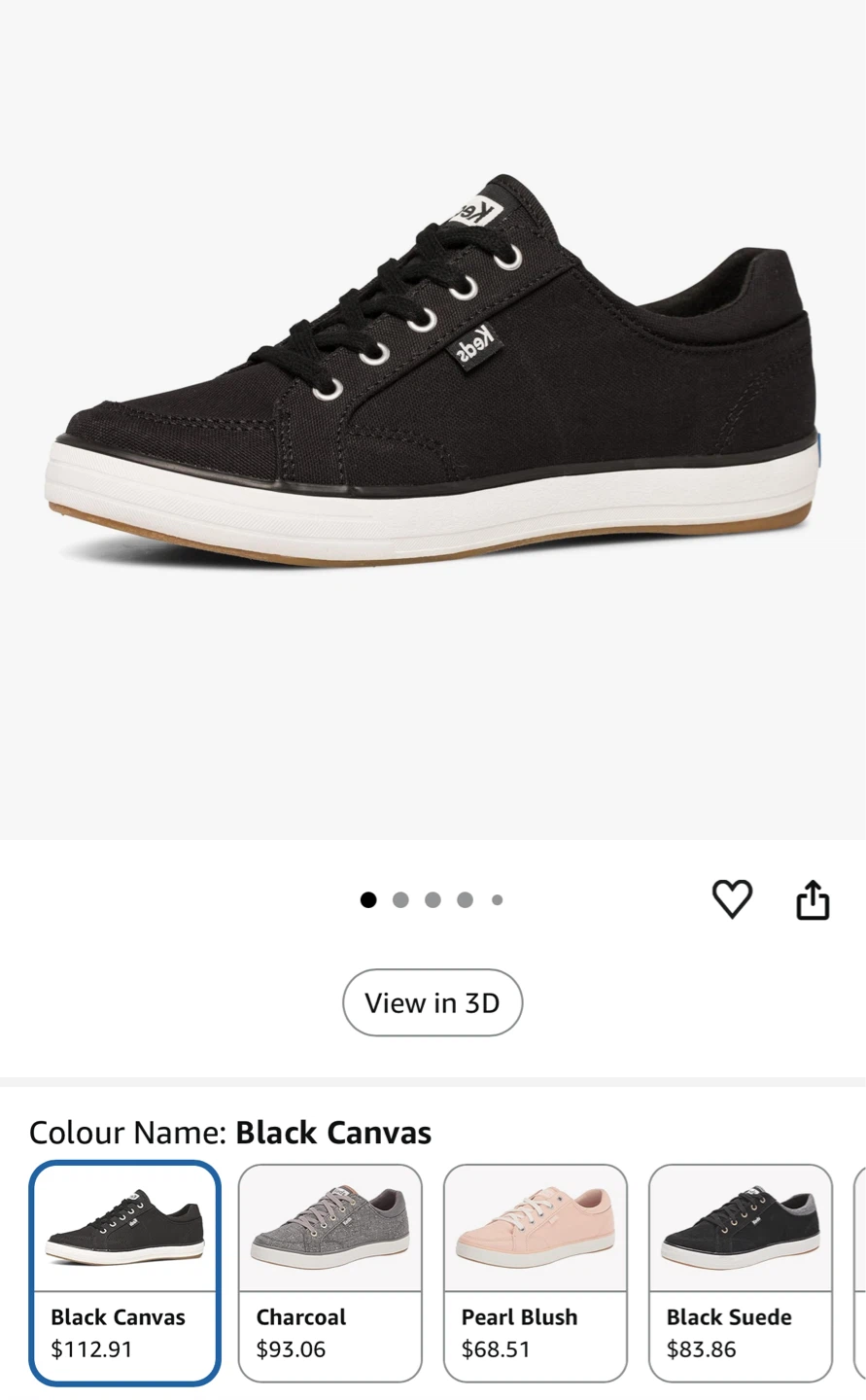 Keds Women's Black Canvas Sneakers - photo 2