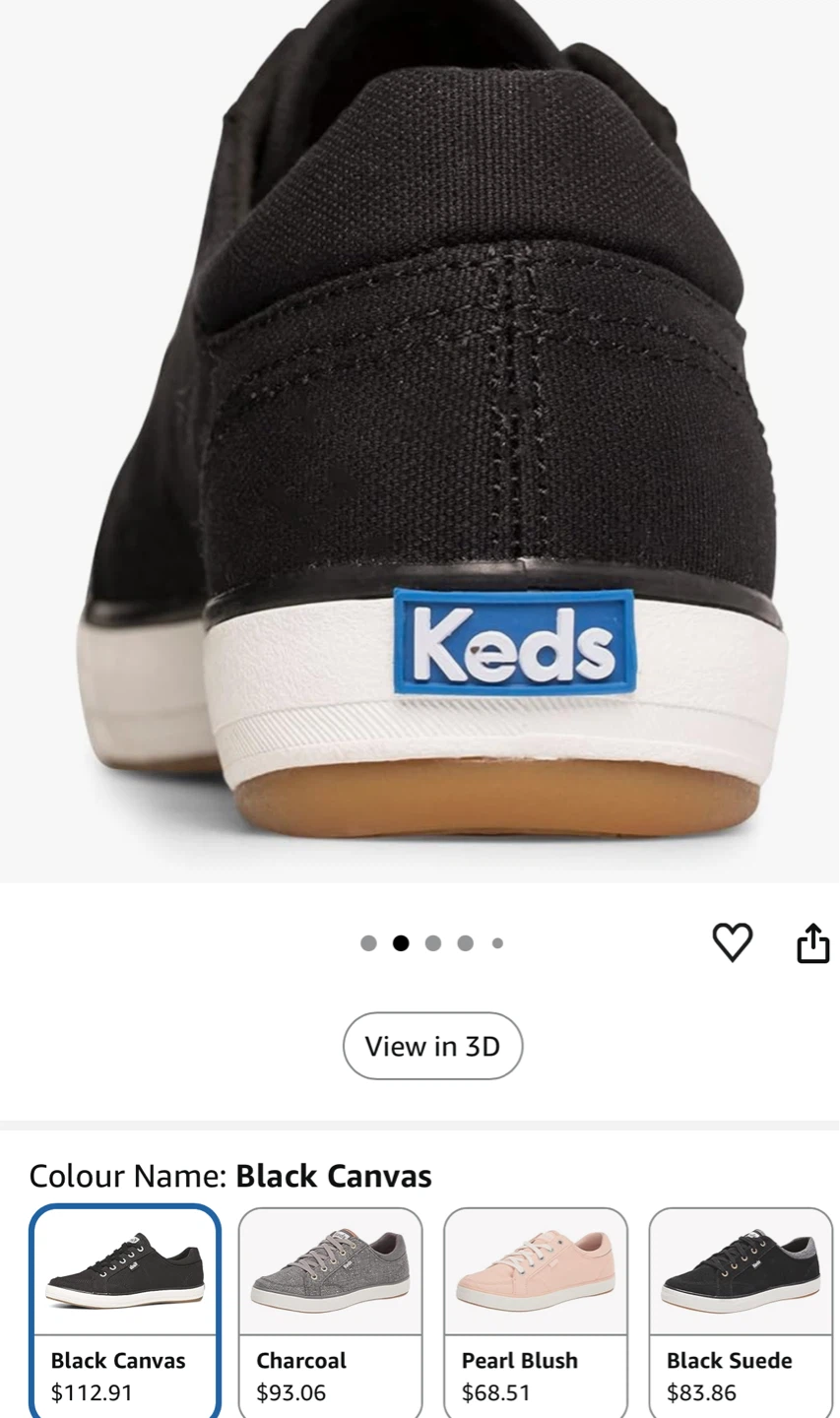 Keds Women's Black Canvas Sneakers - photo 3