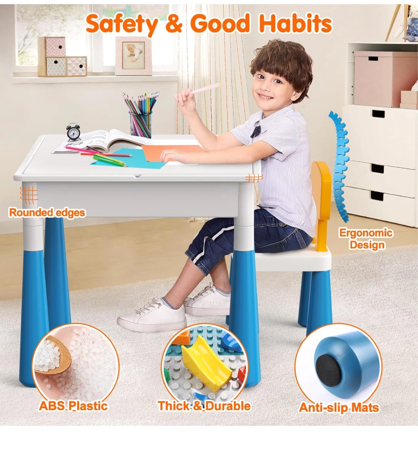 Kids Activity Table with Chairs - photo 5