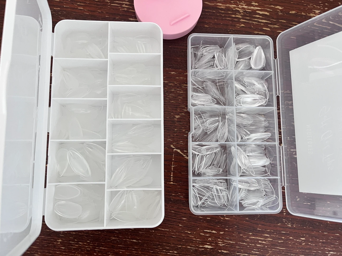 Nail tips almond medium and mini UV lamp - photo 2