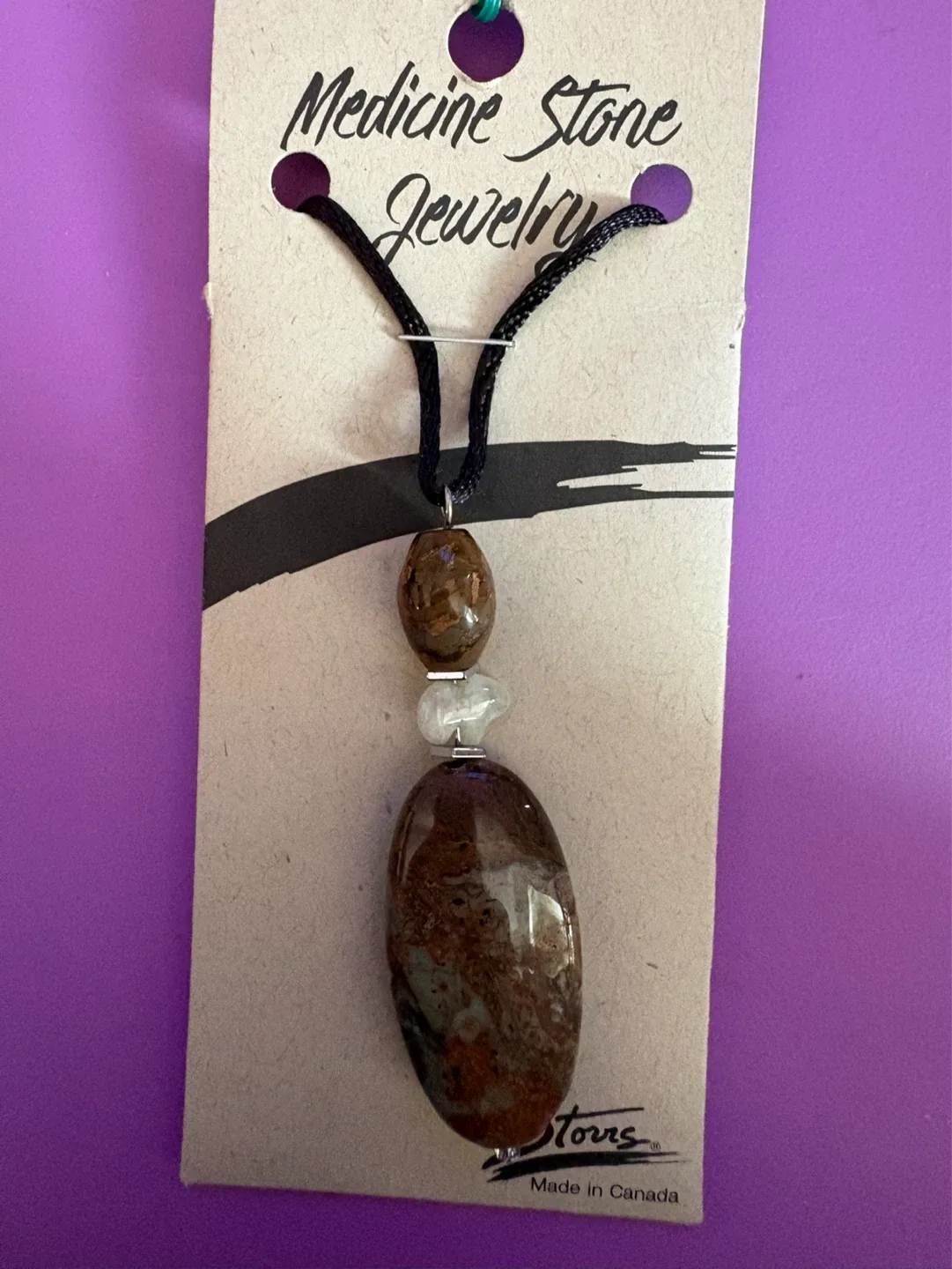 Medicine Stone Jewelry Necklace