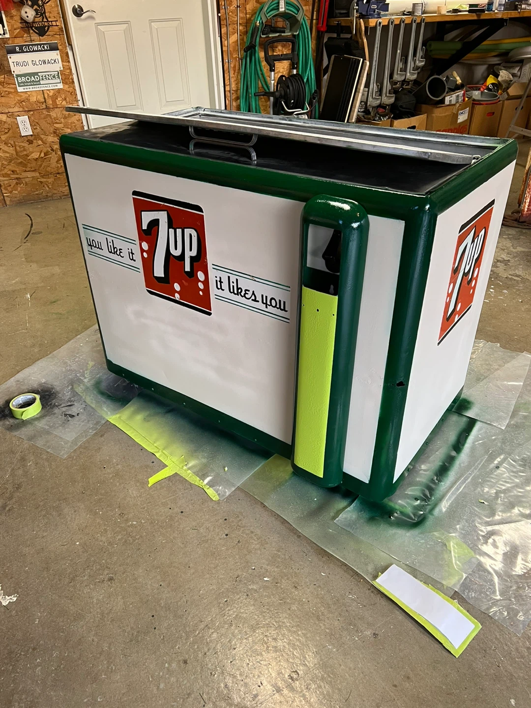 Vintage 7up Cooler (Functional)