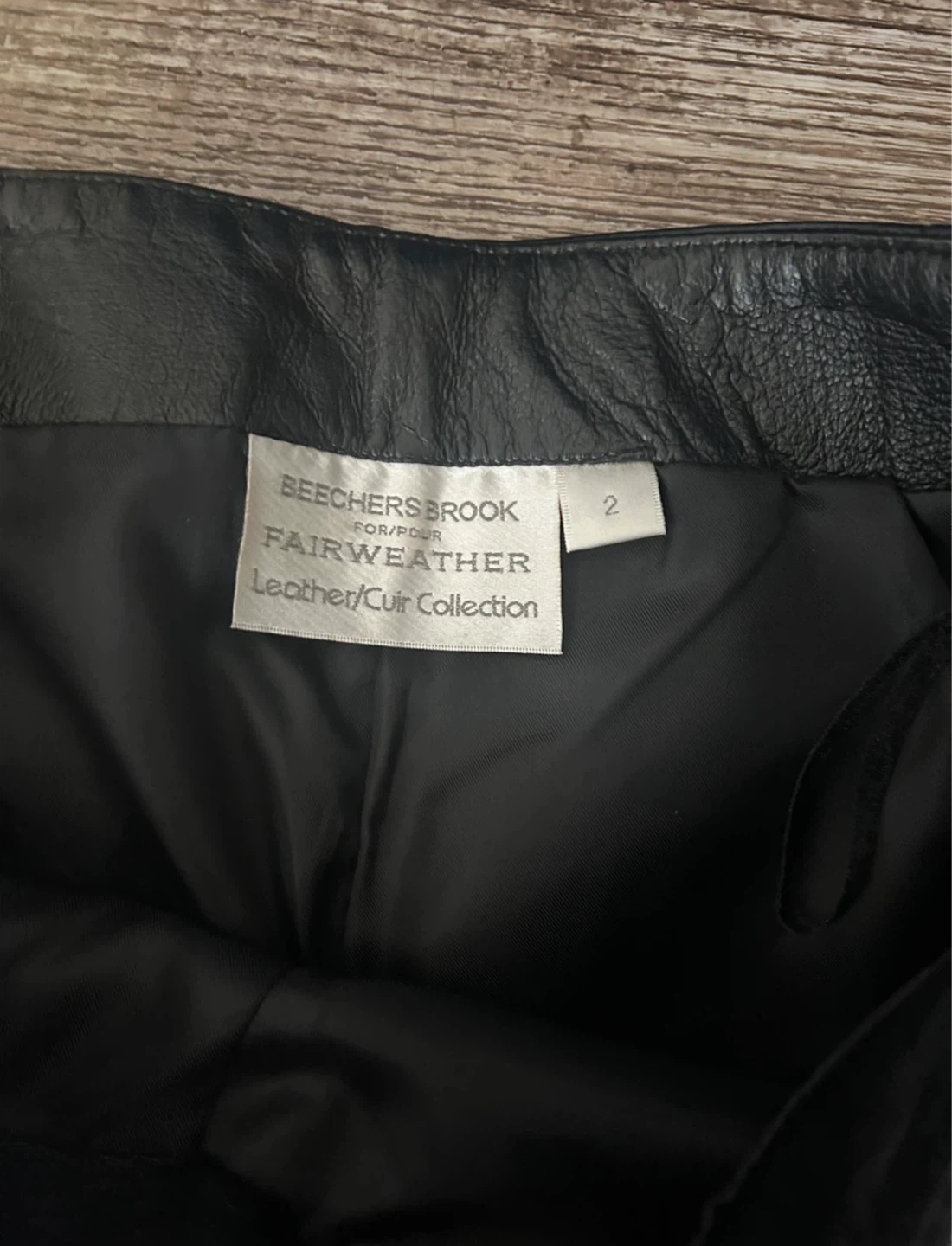 Fairweather Leather Pants Size 2 Black - photo 2