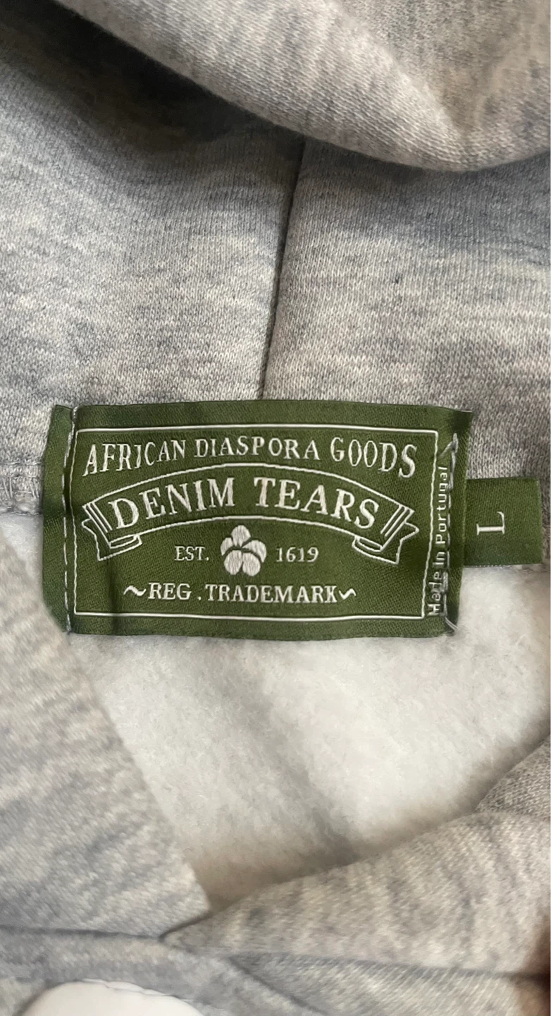 Denim Tears Grey Hoodie Size L - photo 2