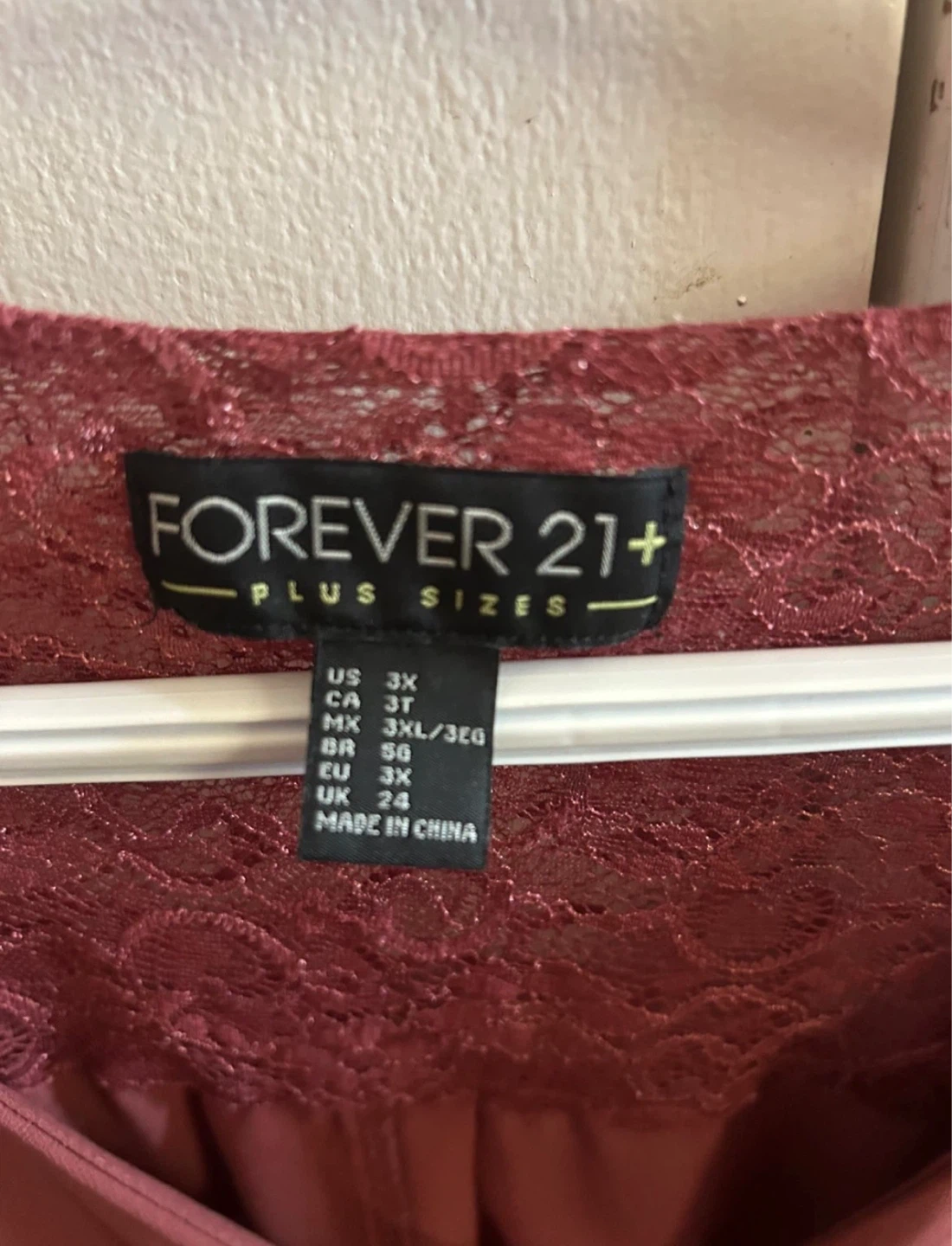 Forever 21+ Rose Lace Blouse - 3X - photo 2