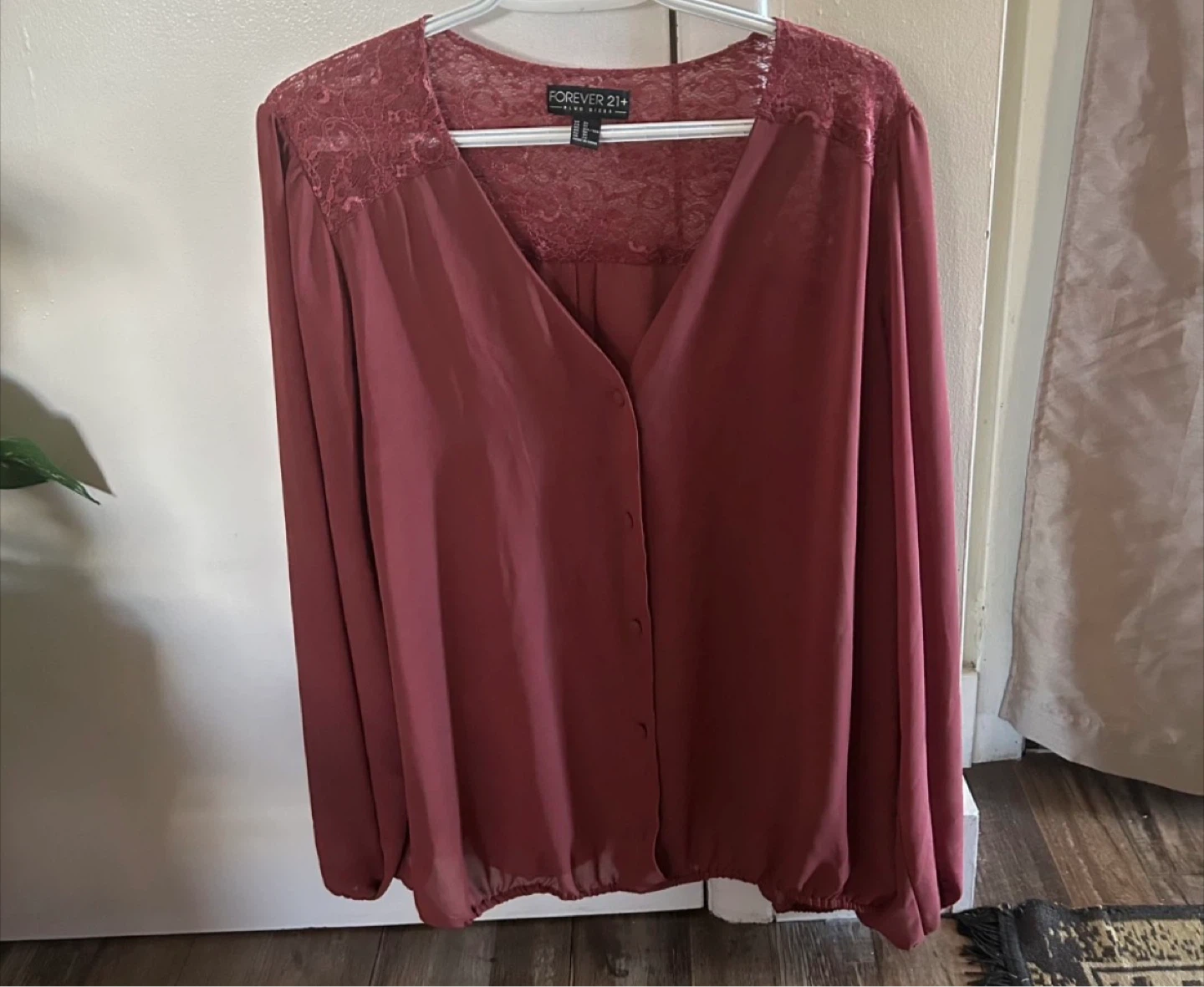 Forever 21+ Rose Lace Blouse - 3X