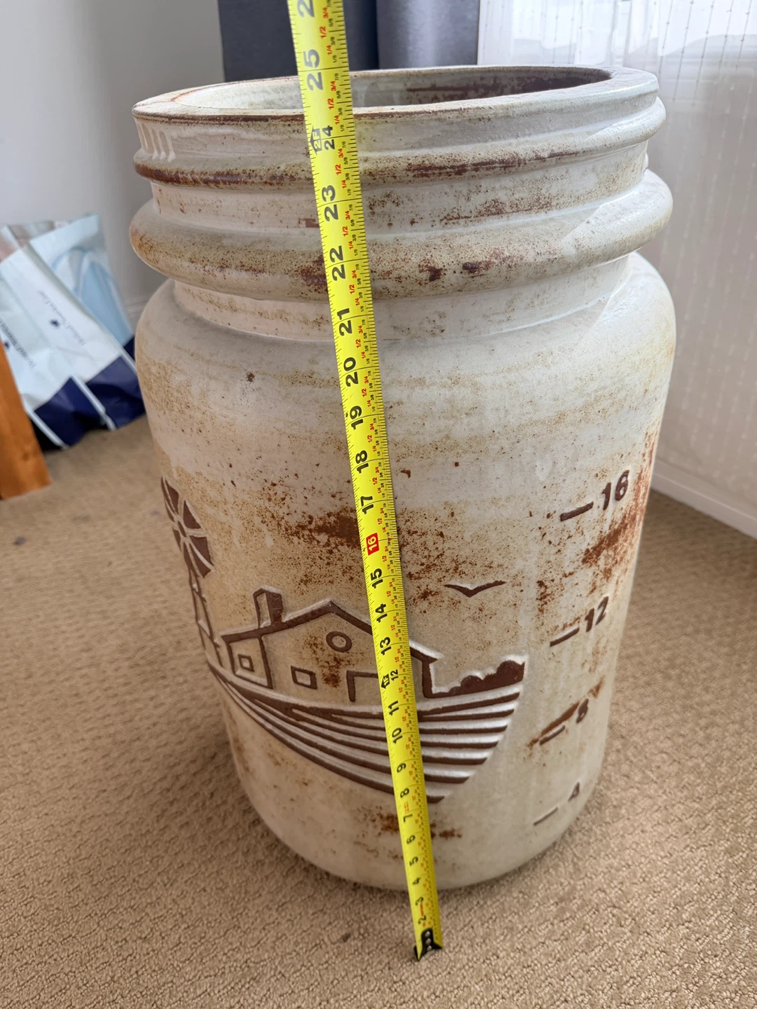 Large "Best" Self Sealing Wide Mouth Mason Jar Ceramic Decor - photo 4