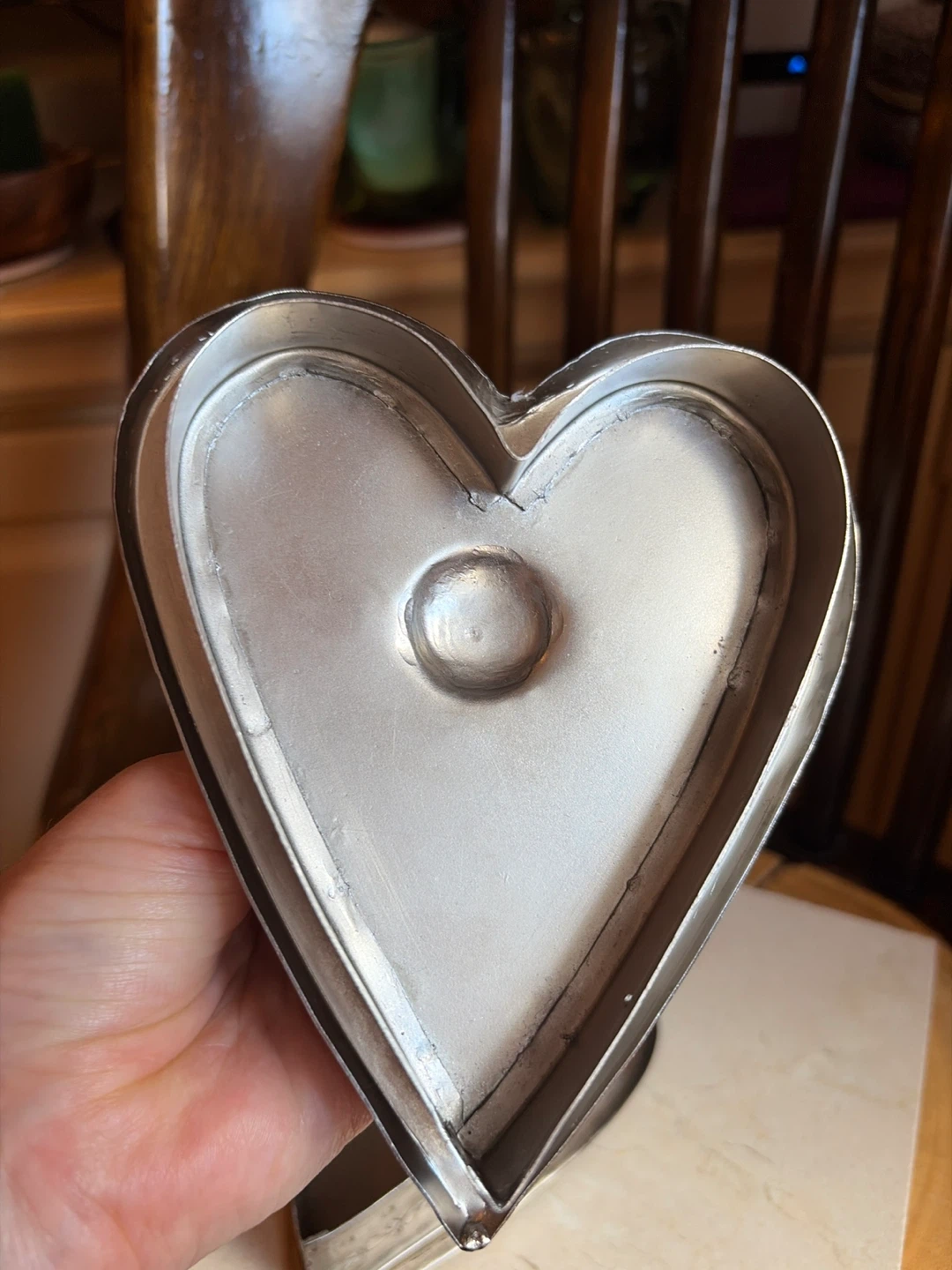 Heart Shaped Metal Box/Trinket Box - photo 3