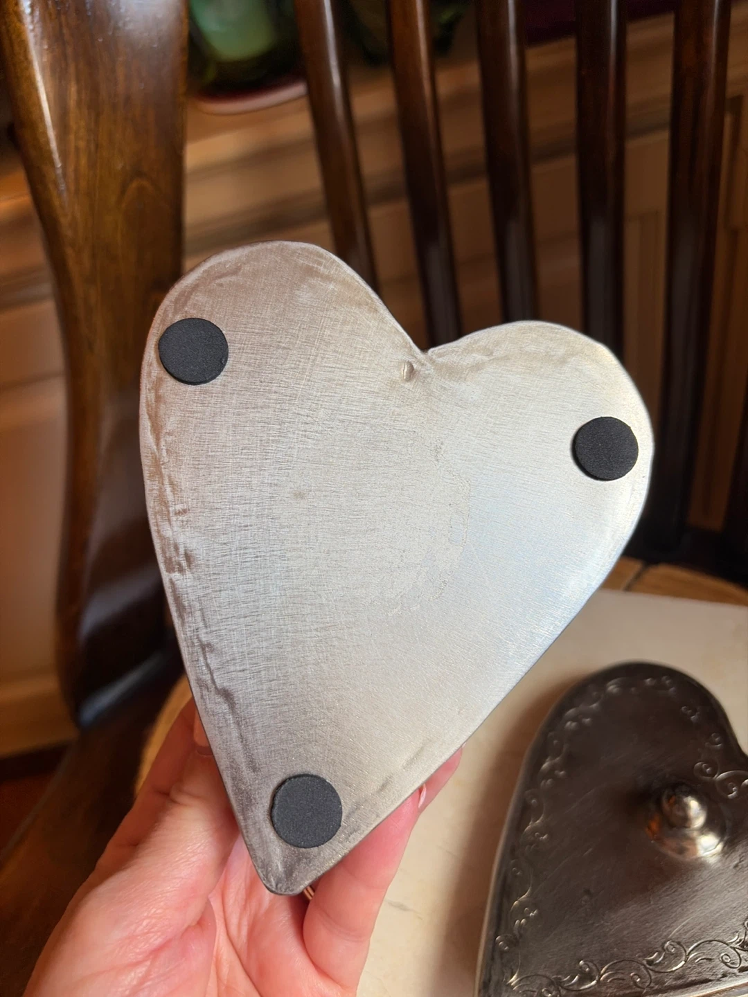 Heart Shaped Metal Box/Trinket Box - photo 4