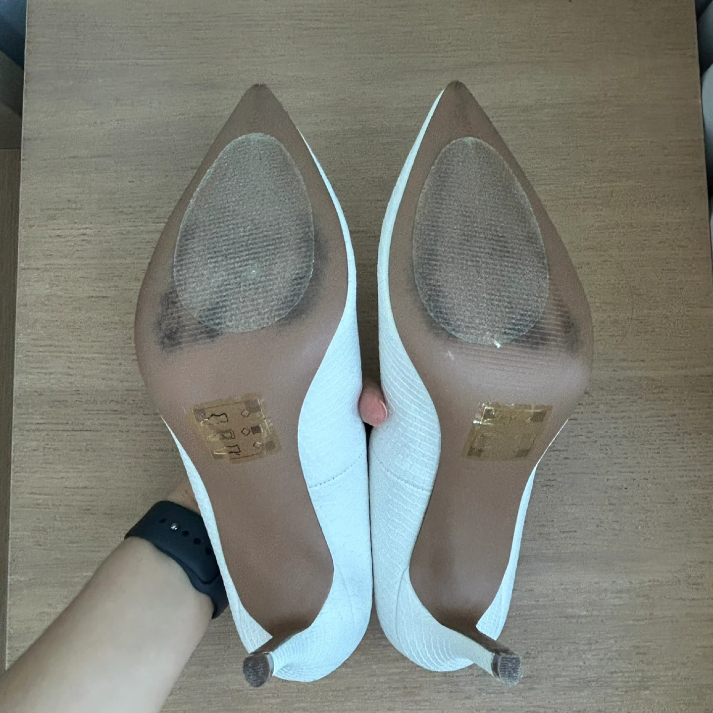 Call It Spring white pointed toe high heel pumps - size - photo 4