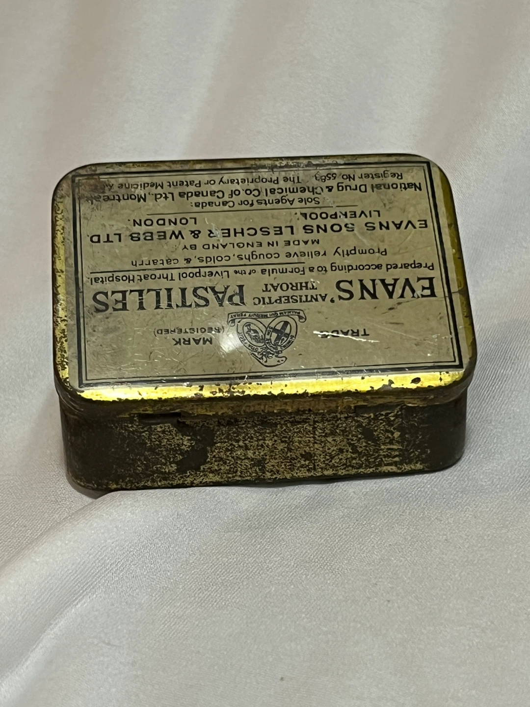 Antique Evan’s Pastilles Tin - photo 5