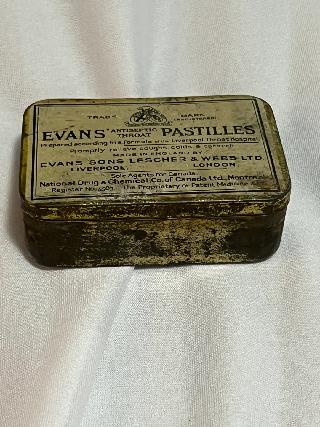 Antique Evan’s Pastilles Tin - photo 2
