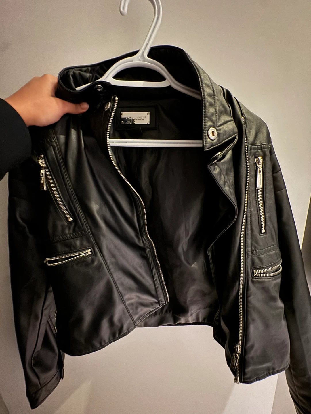 Black Faux Leather Jacket