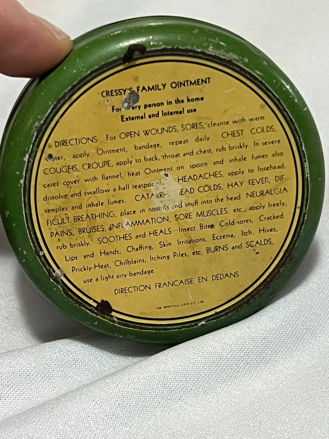 Antique Creesy Medical Tin - photo 3