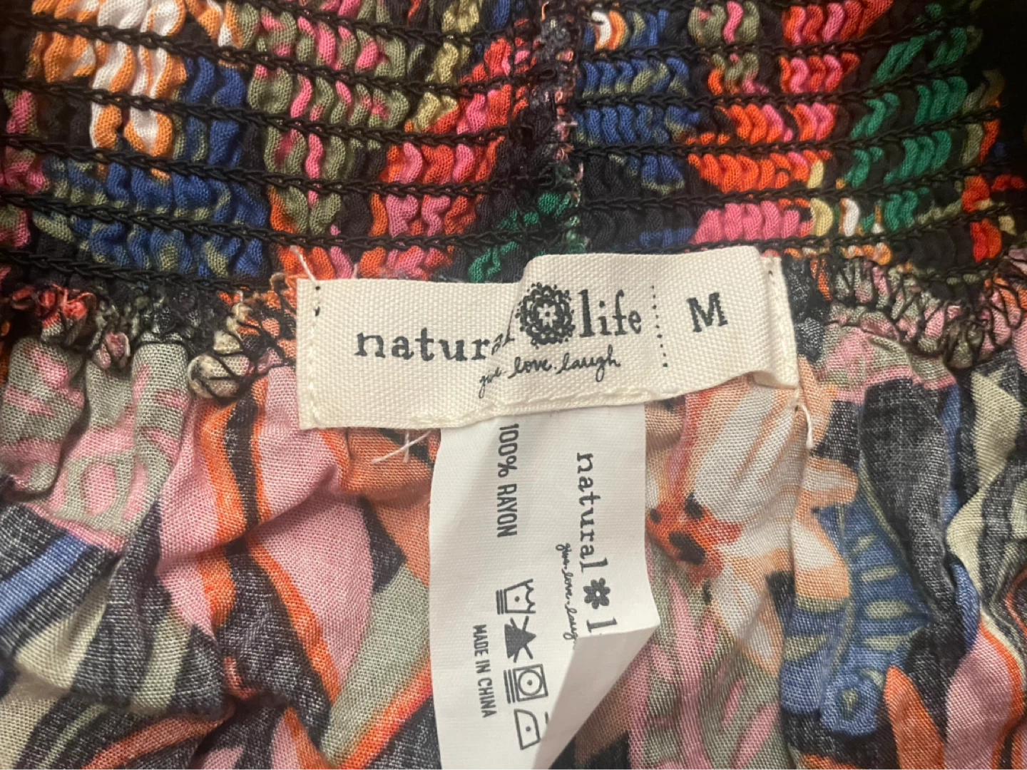 Natural Life Women's Smocked Waist Shorts - Size M - photo 2
