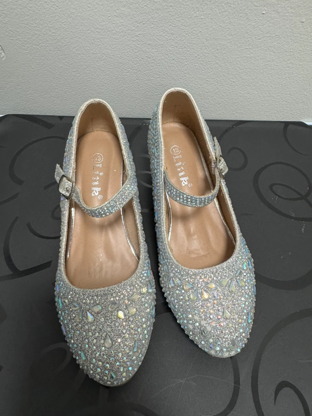 Sparkly Silver  Shoes - Size 13