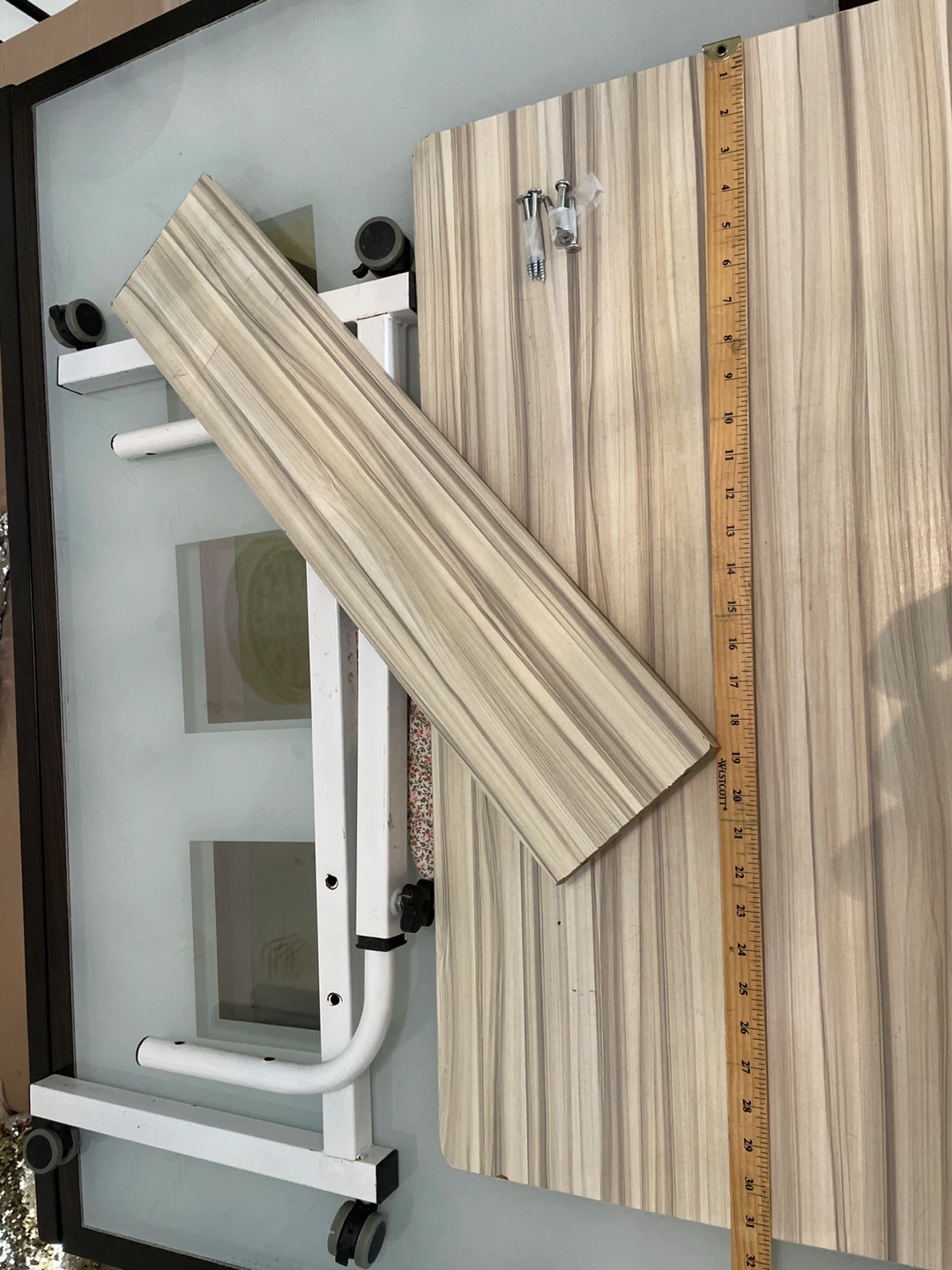 Adjustable Rolling Bedside Table - photo 3