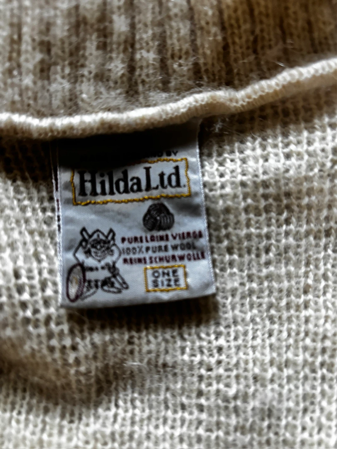 Hilda Ltd. Cream 100% Pure Wool Poncho - photo 2