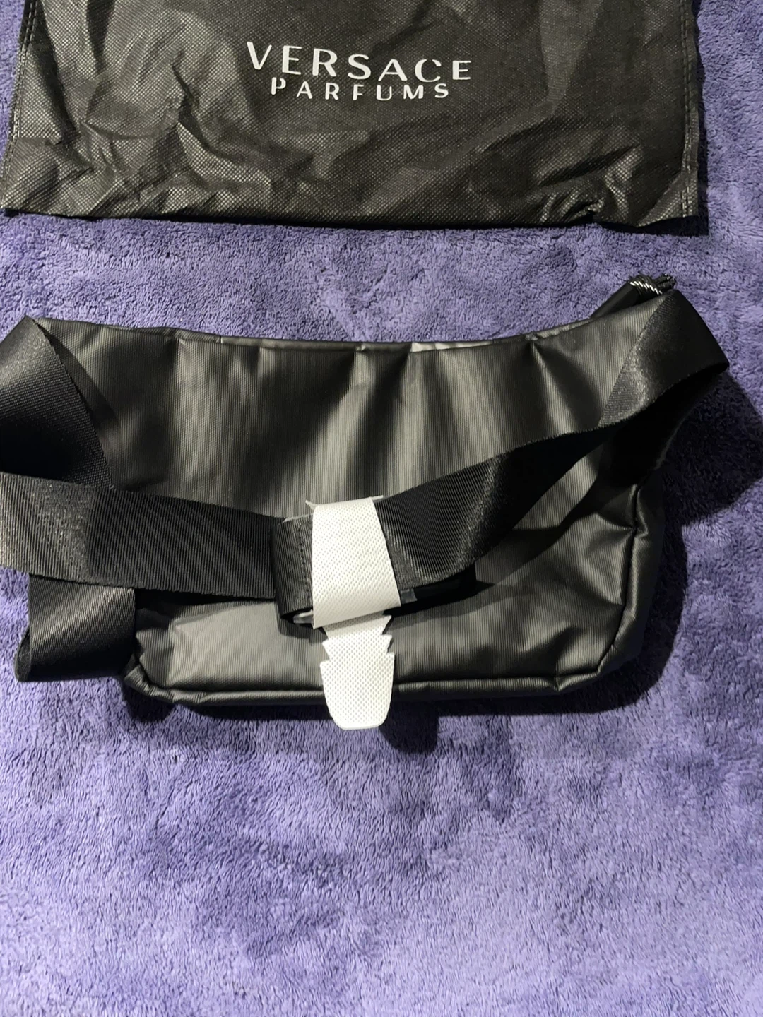 Versace Parfums Black Belt Bag with Dust Bag - photo 3