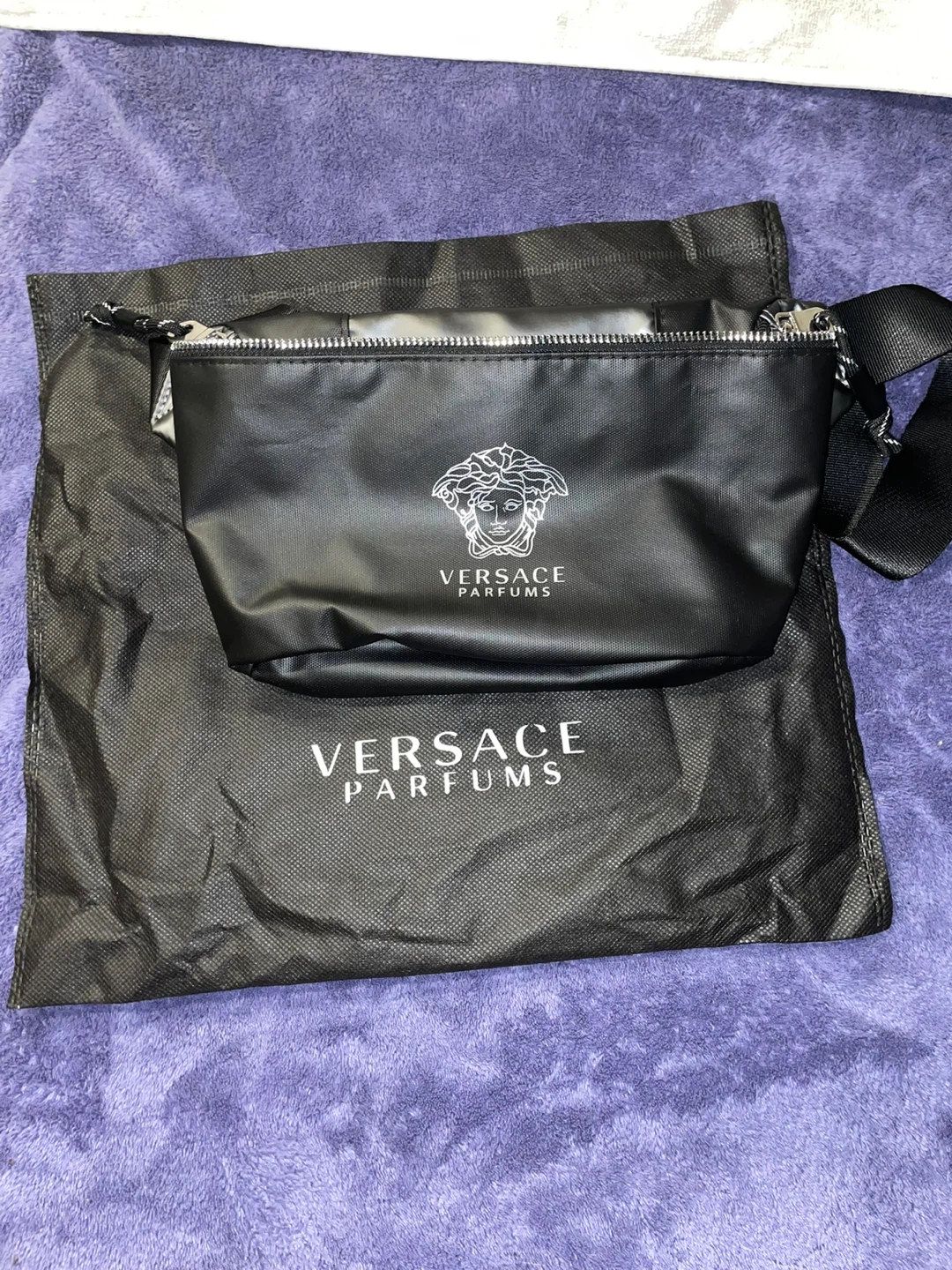 Versace Parfums Black Belt Bag with Dust Bag - photo 5
