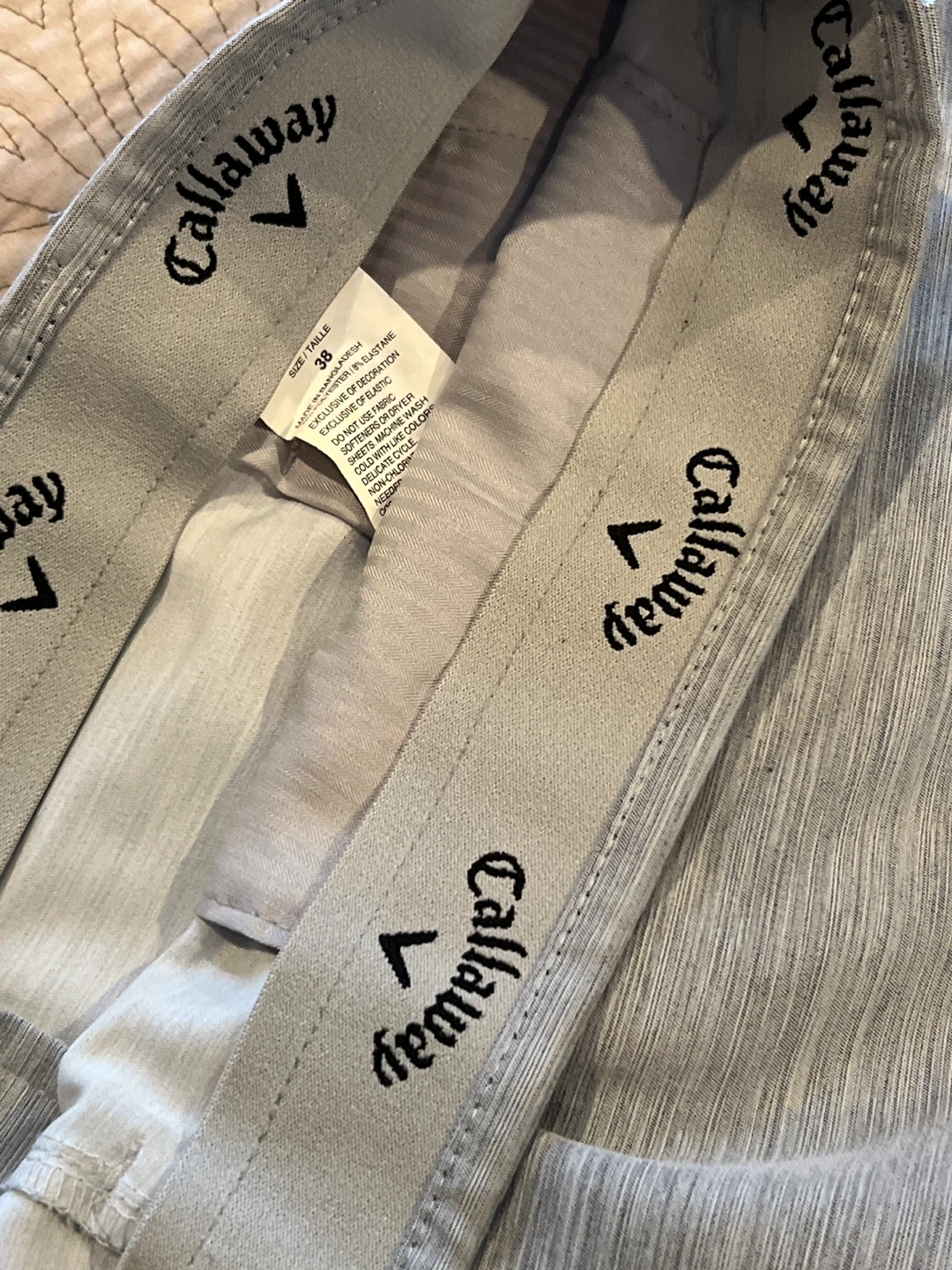 Callaway Men's Golf Shorts Size 38 Heather Grey - photo 3