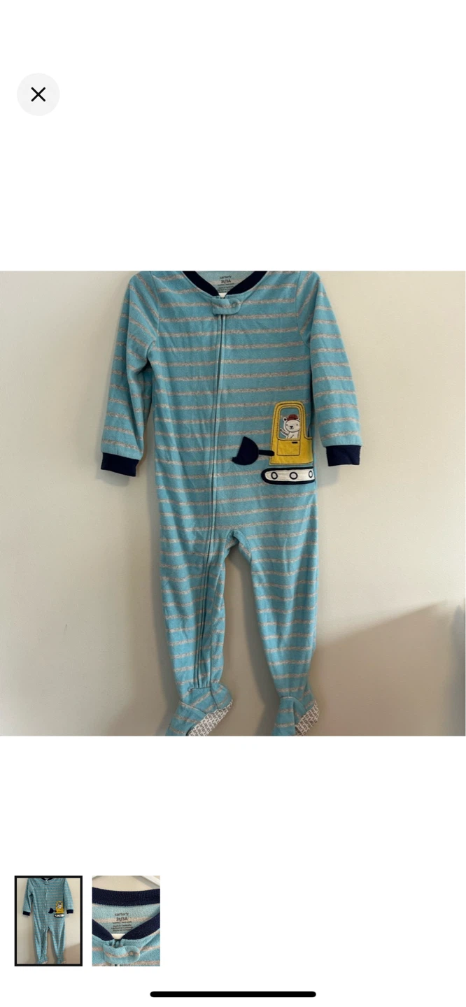 Carter's Toddler Footed Pajamas 3T Construction